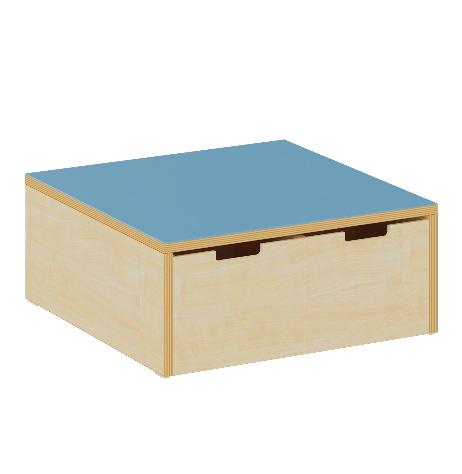 Stauraumpodest blau