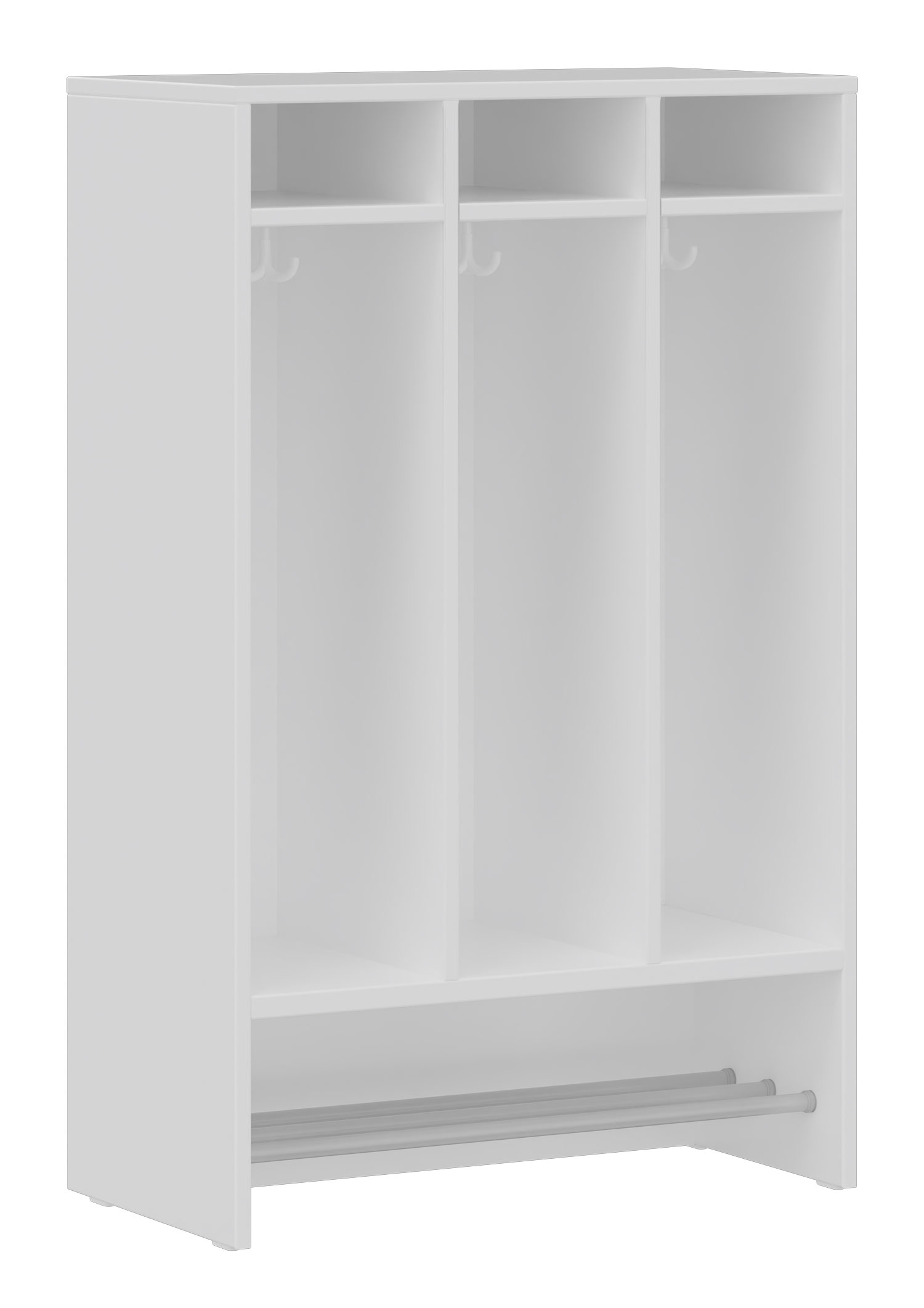 hej Schrankgarderobe D mit 22,6 cm Fachbreite Größe 1, 3 Schrankfächer