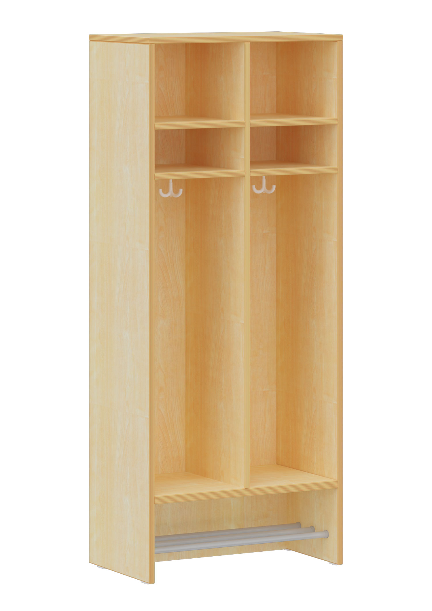 hej Schrankgarderobe D mit 30,8 cm Fachbreite Größe 3, 2 Schrankfächer