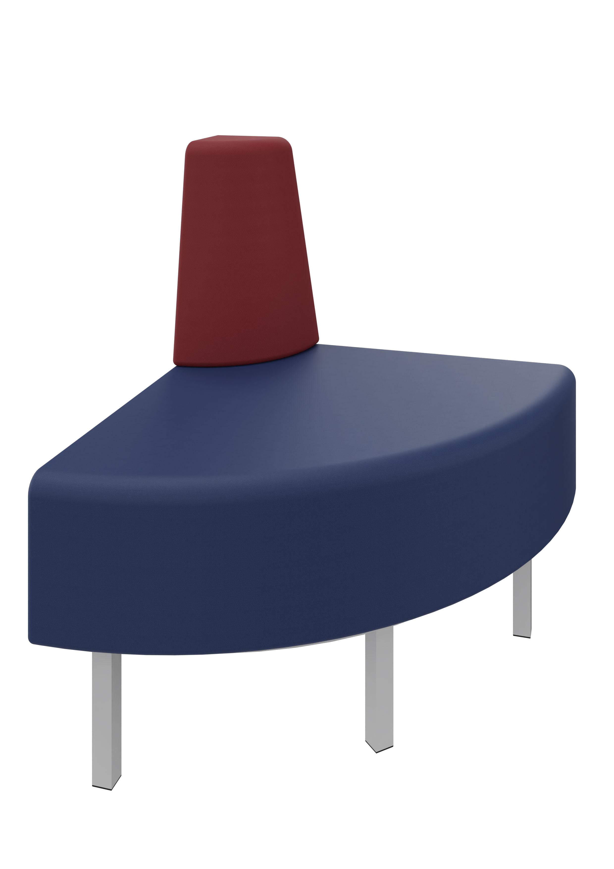 Litti Außeneckelement SOFTSKIN dunkelblau / gelb