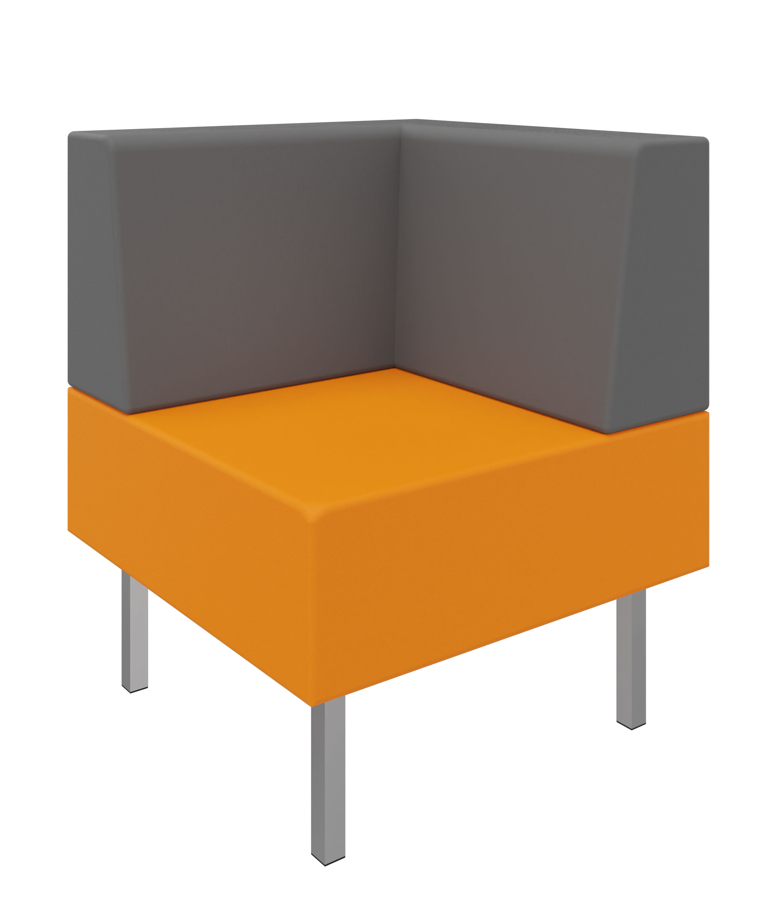 Litti Eckelement SOFTSKIN orange / grau