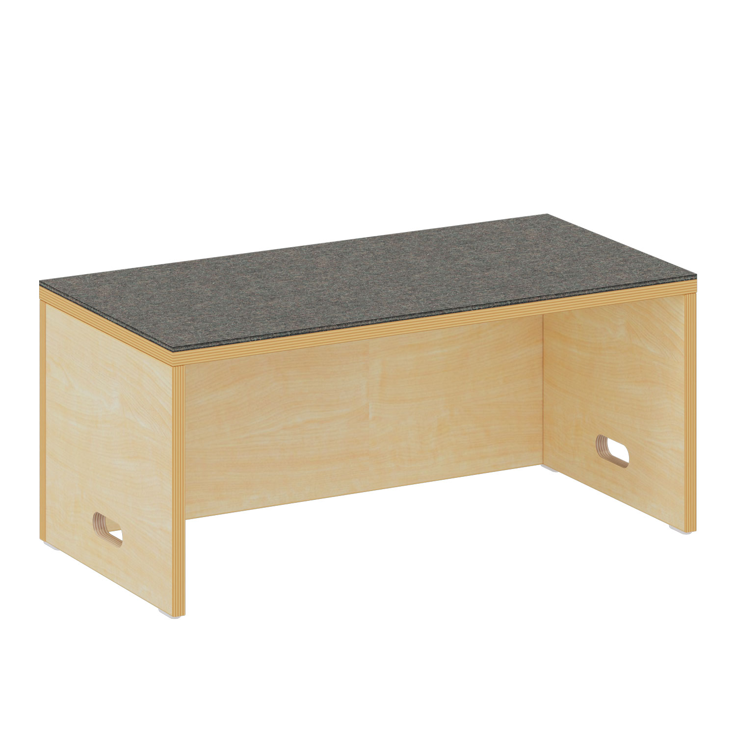 Spielpodest für Rollcontainer grau