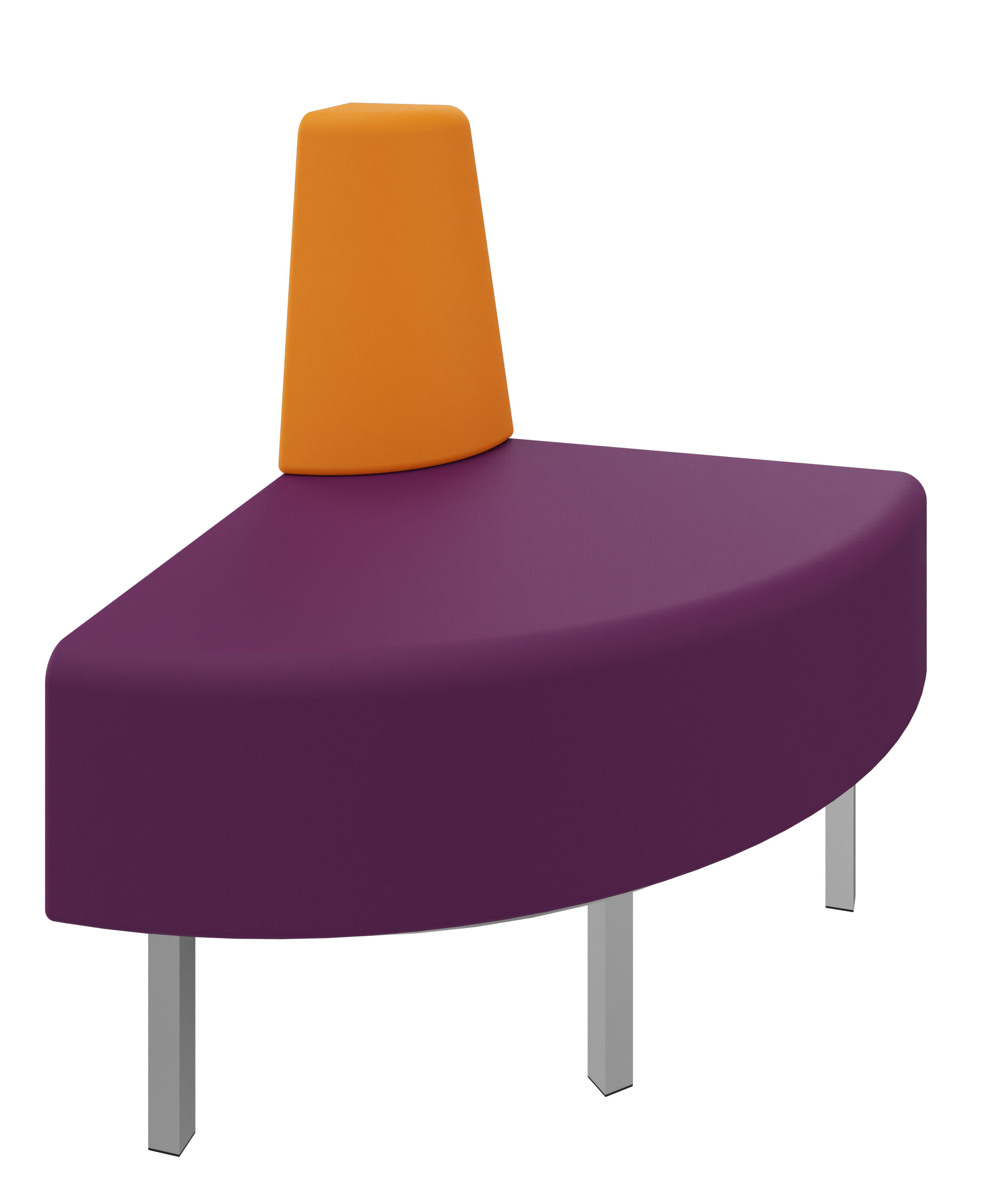 Litti Außeneckelement SOFTSKIN lila / orange
