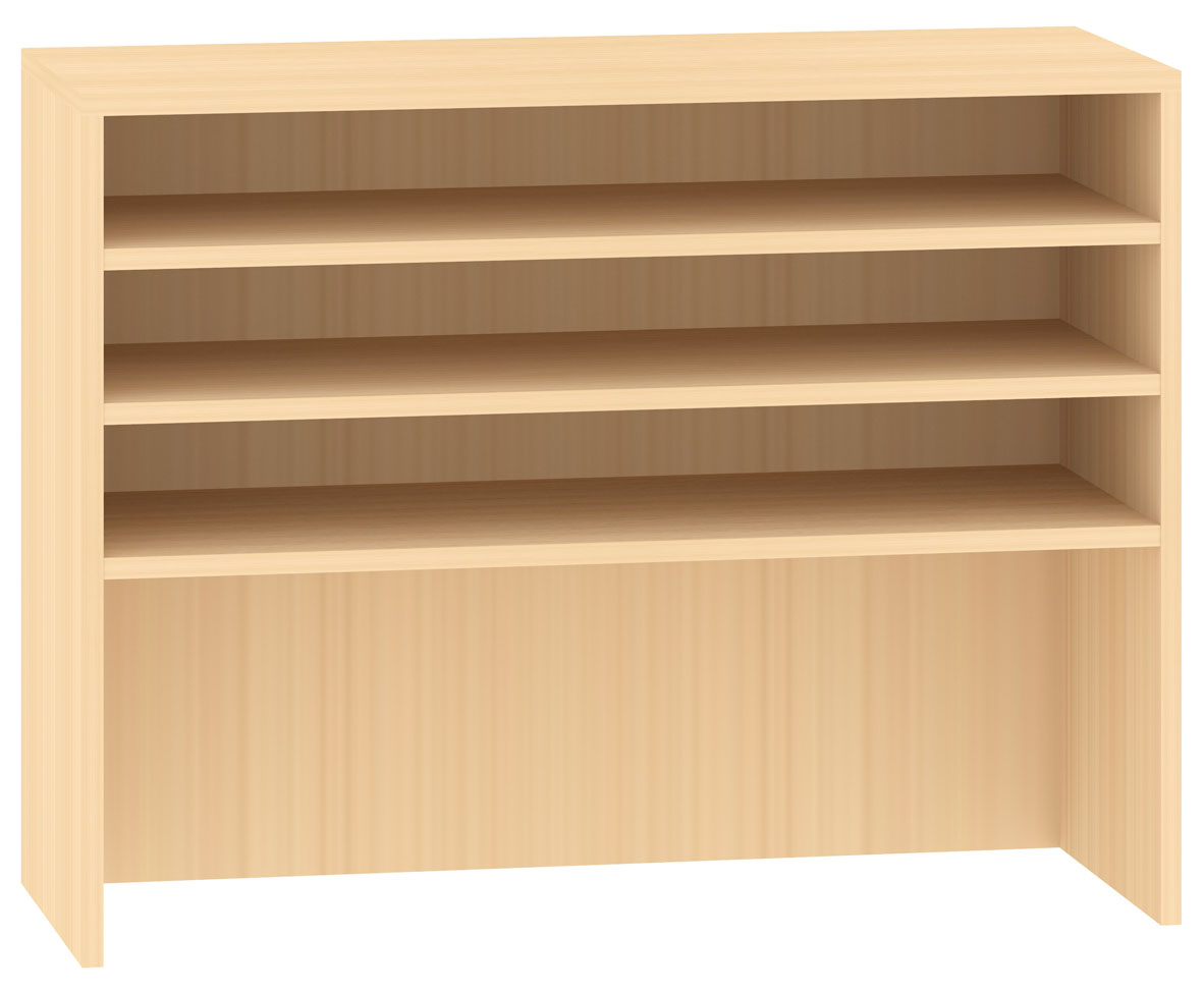 Regal für Rollkästen, Breite 100 cm mit 2 Fachböden