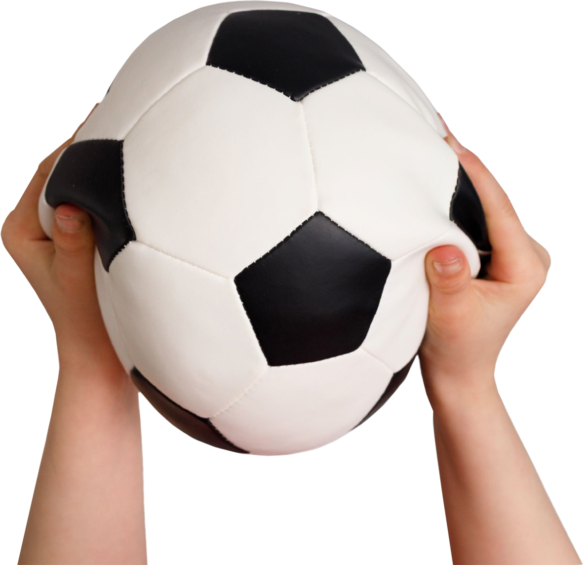 Softball Ø 18 cm, schwarz/weiß