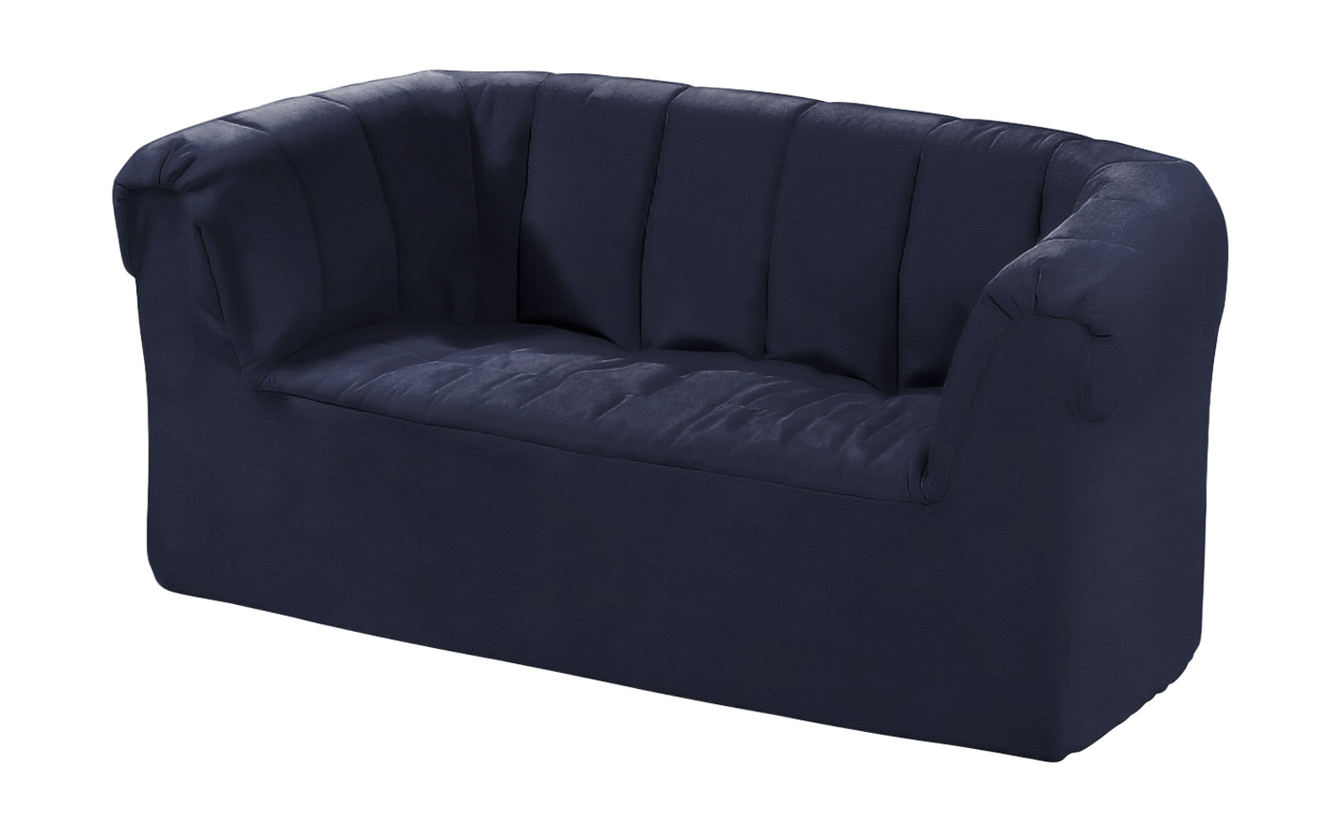 Zweisitzer Sofa Softskin dunkelblau
