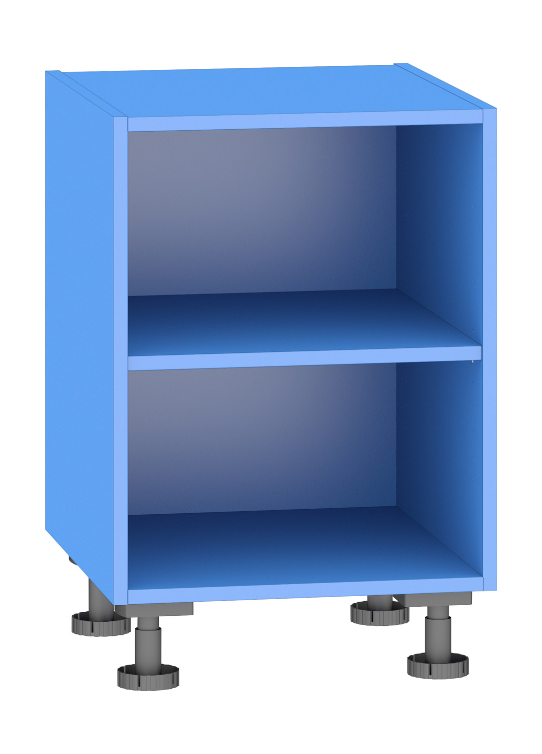 Regal 8, Breite 50 cm, blau