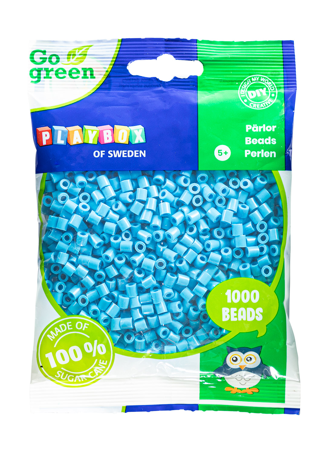 Bügelperlen Go green blau