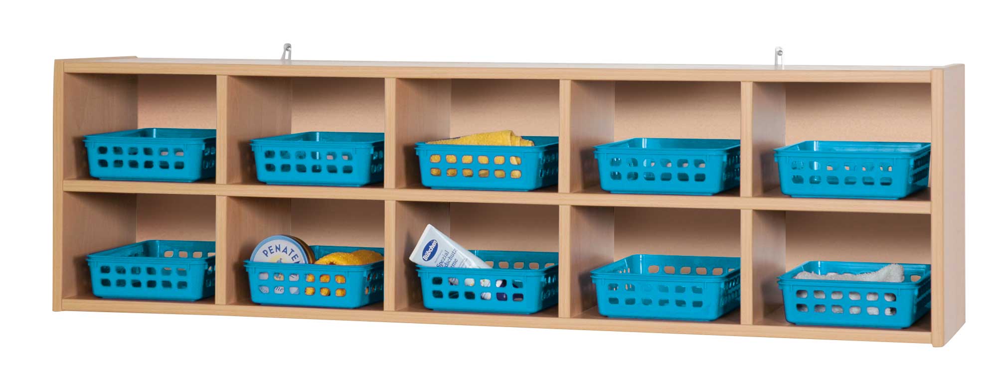 Hängeregal mit Fächern, Breite 125 cm