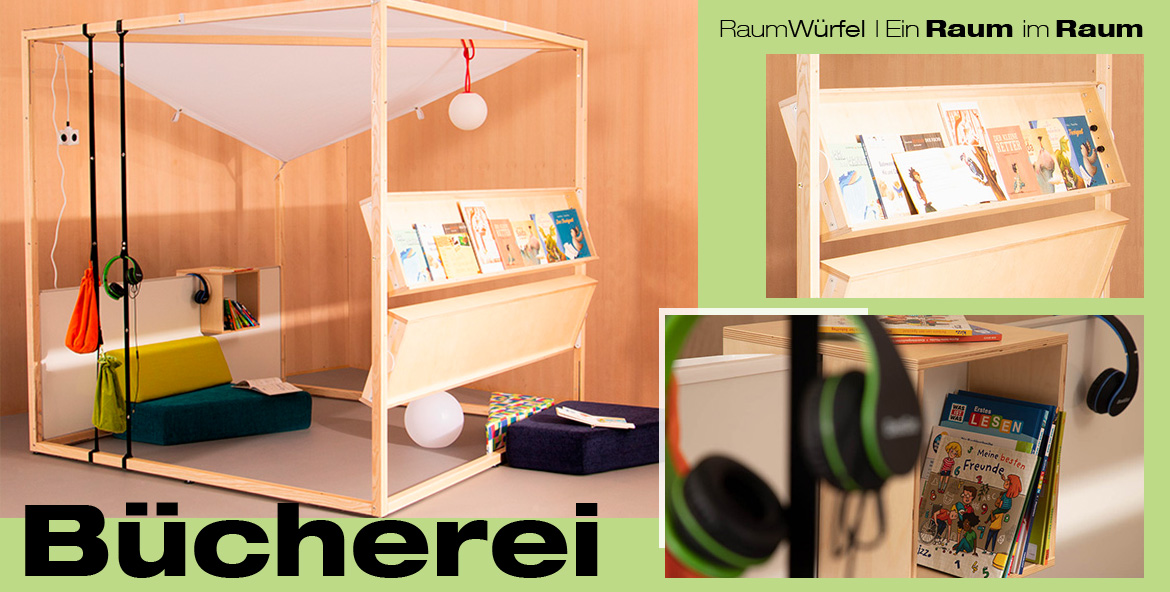 Raumwürfel Bücherei Raumwürfel Bücherei