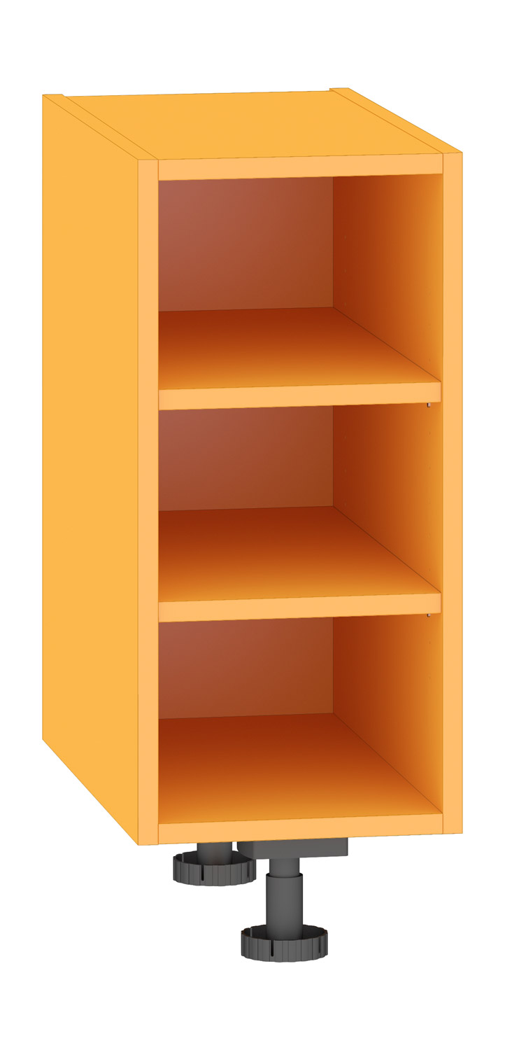 Regal 2, Breite 30 cm orange