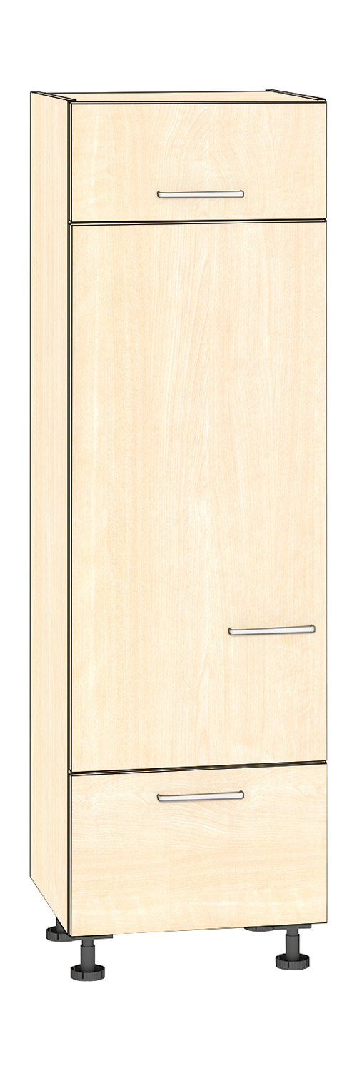 Hochschrank für Kühlschrank, Höhe 201,25 cm Ahorn