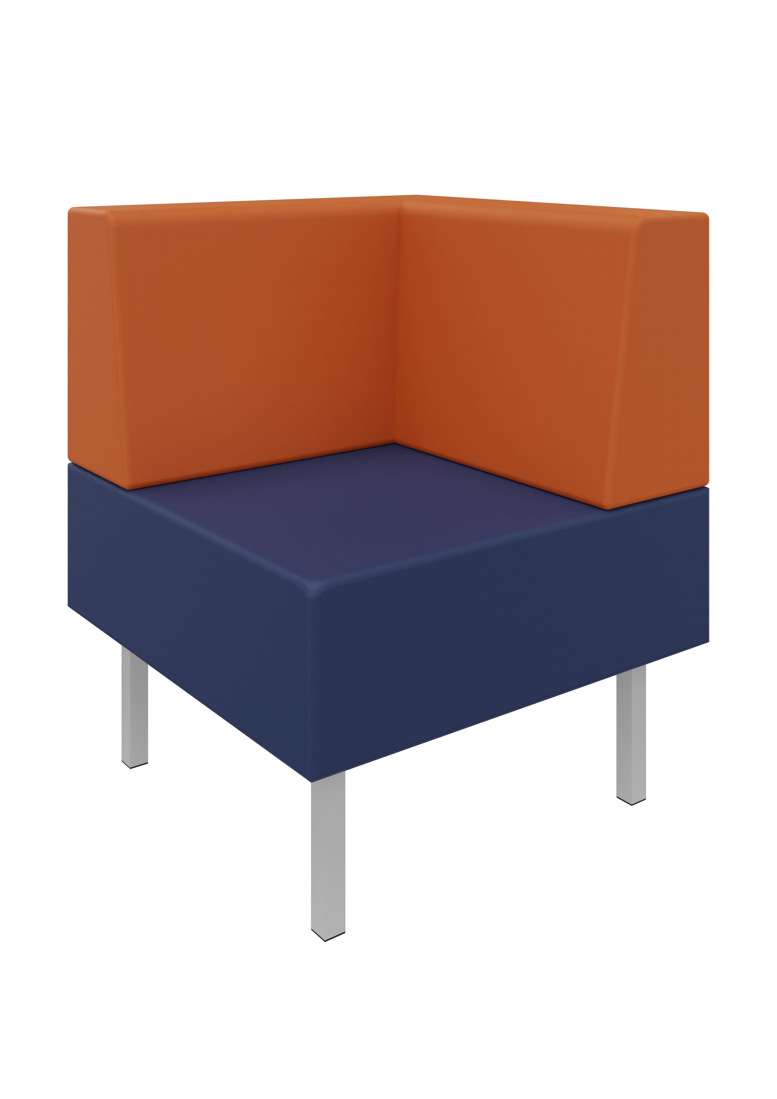 Litti Eckelement SOFTSKIN dunkelblau / orange