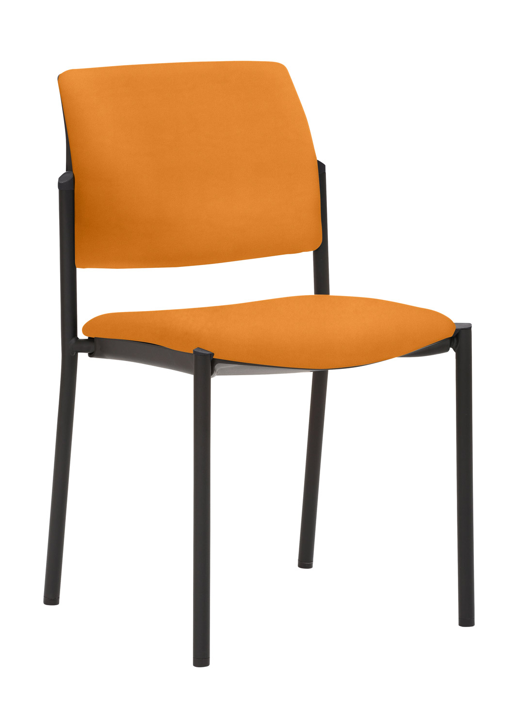 myPLANO Stapelstuhl Gestell schwarz, orange