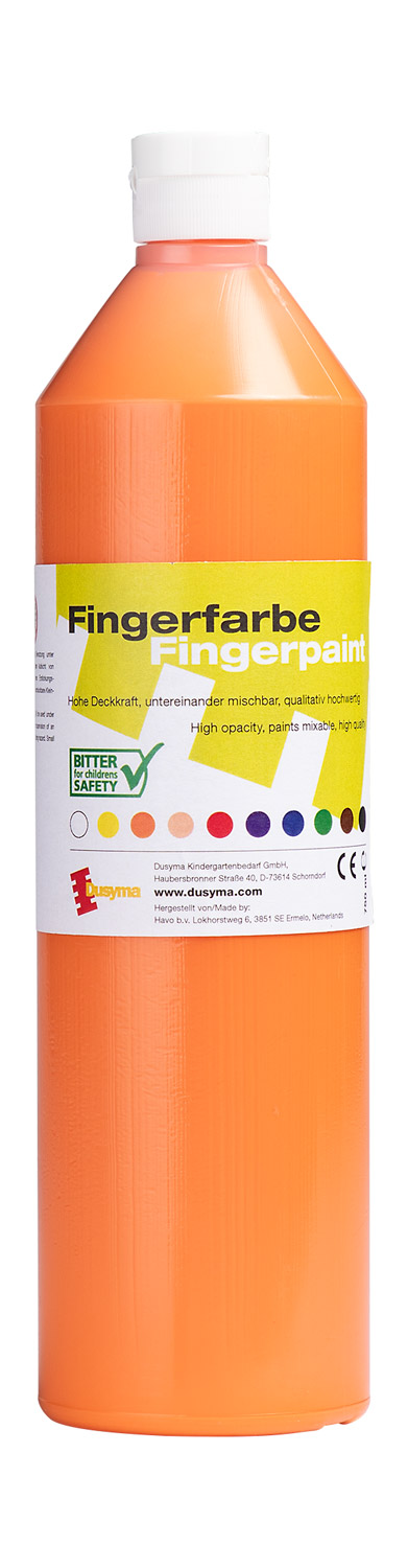 Fingerfarbe orange