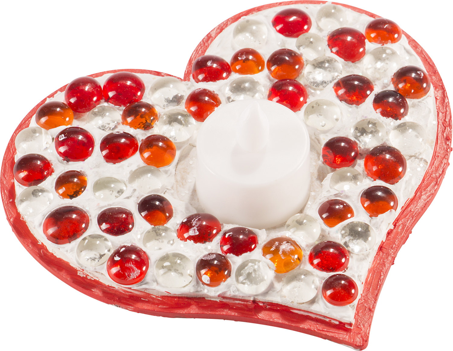 Mosaik-Teelichthalter Herz