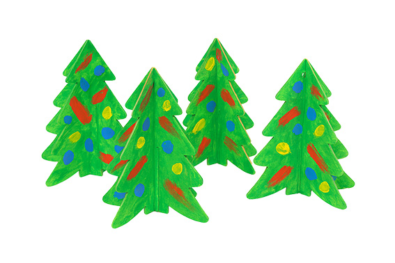 3D Hängedekoration Weihnachten, blanko