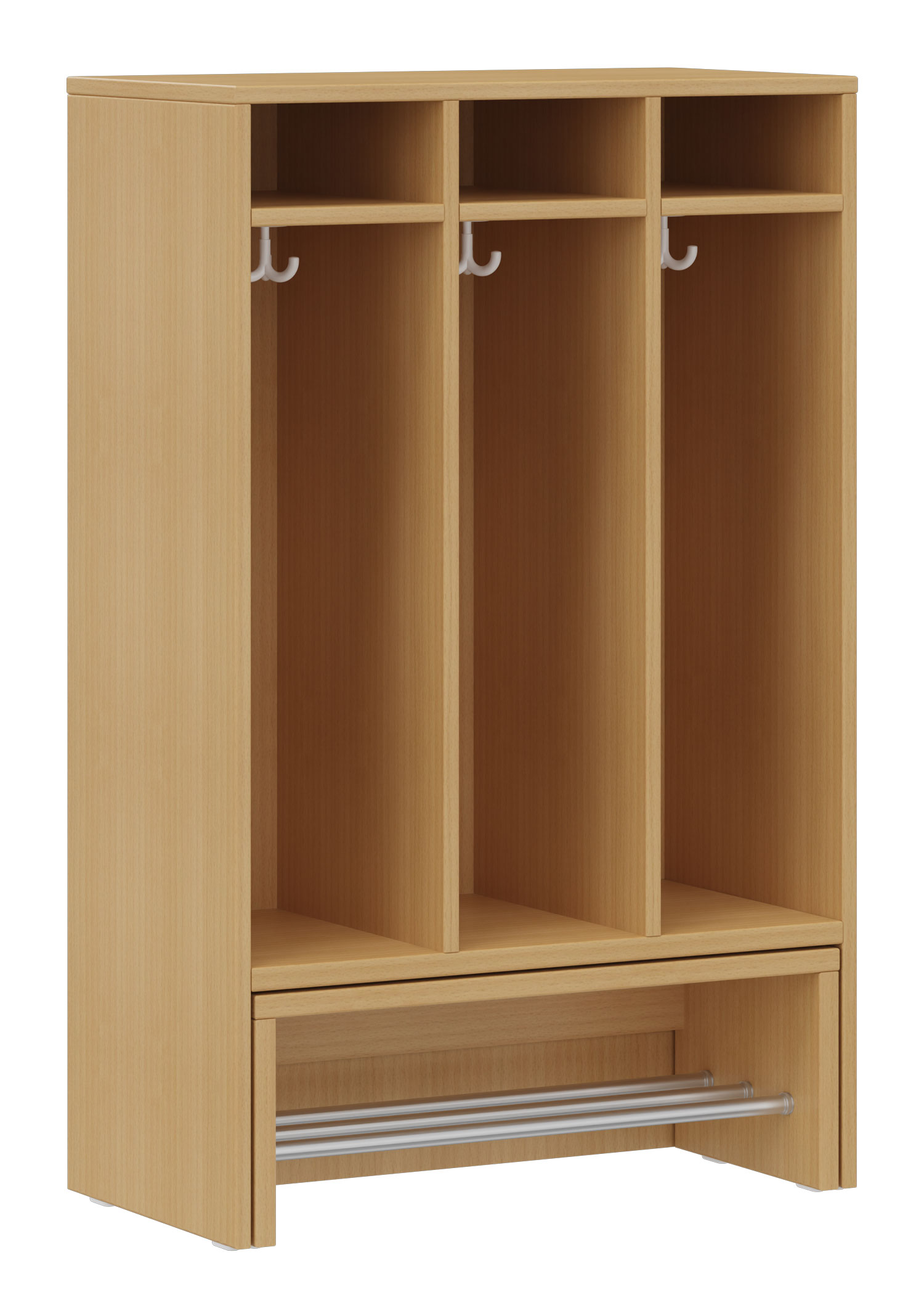 hej Garderobe mit Ausziehbank B mit 22,6 cm Fachbreite Größe 1, 3 Schrankfächer hej Garderobe mit Ausziehbank B mit 22,6 cm Fachbreite Größe 1, 3 Schrankfächer