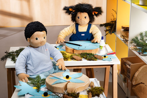 JOYK Puppen JOYK Puppen basteln mit Material aus dem Wald