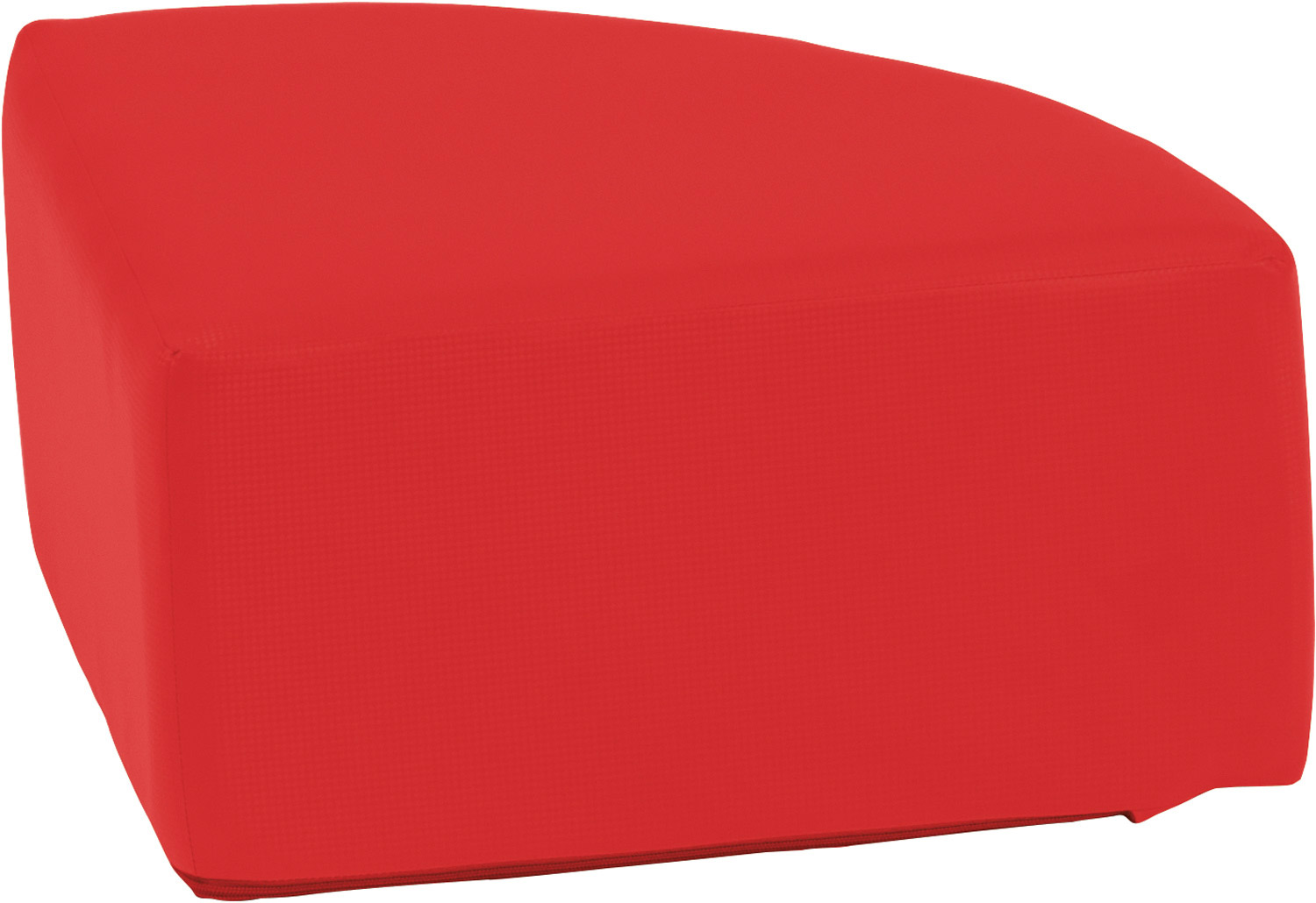 Hocker Viertelkreis rot