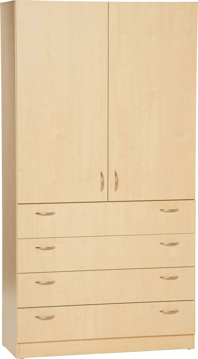 Aktenschrank mit Türen und Schubkästen, Breite 80 cm