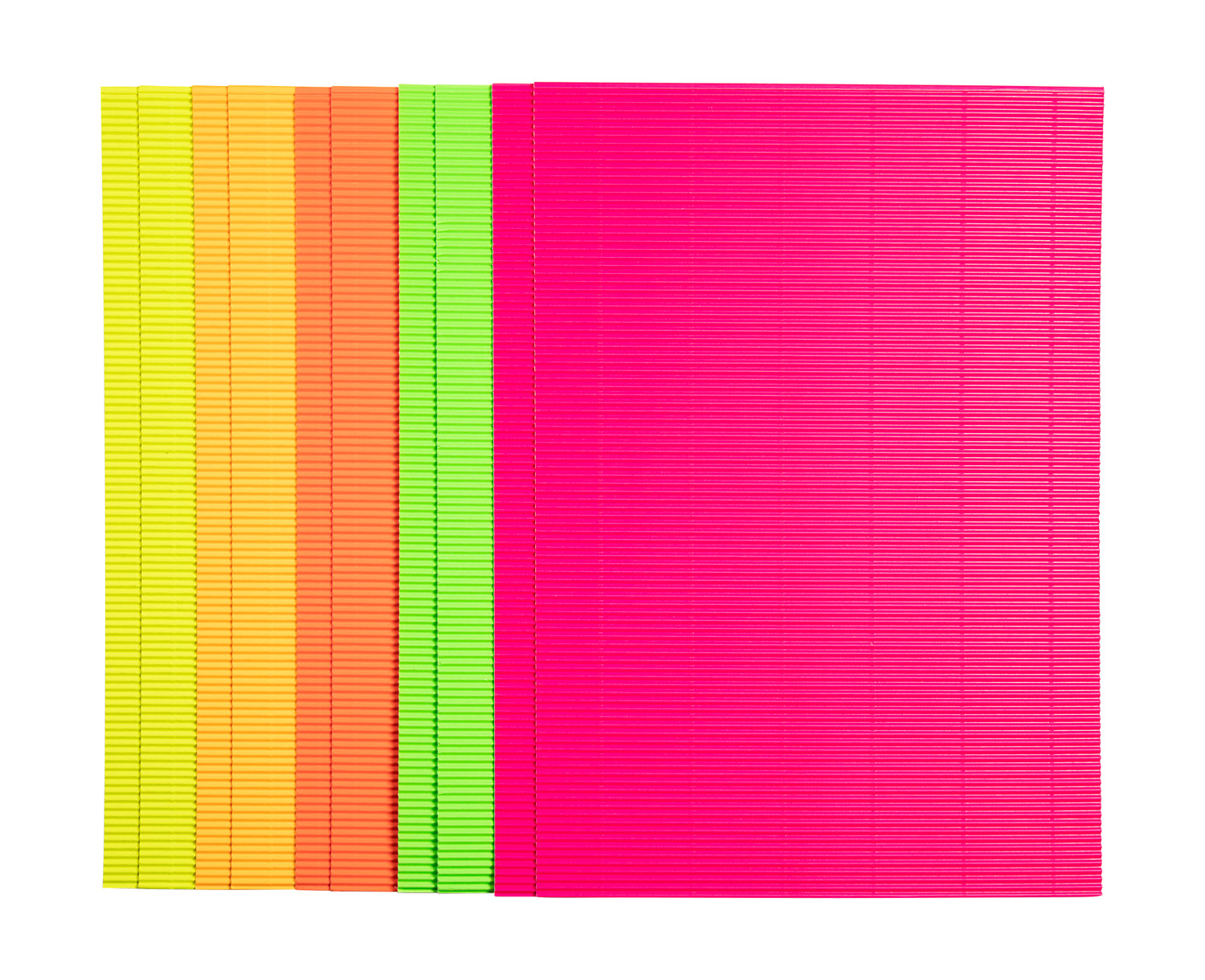 Bastelwellpappe Leuchtfarben