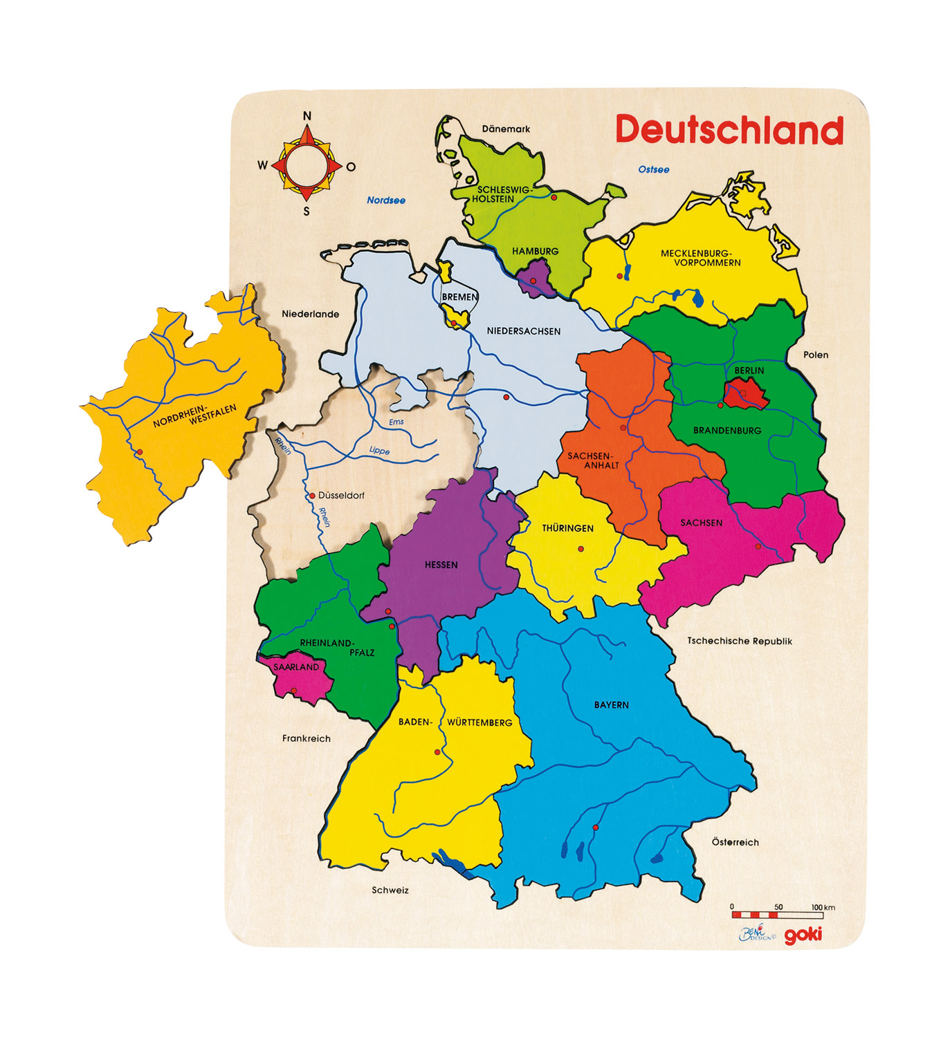 Einlegepuzzle Deutschland