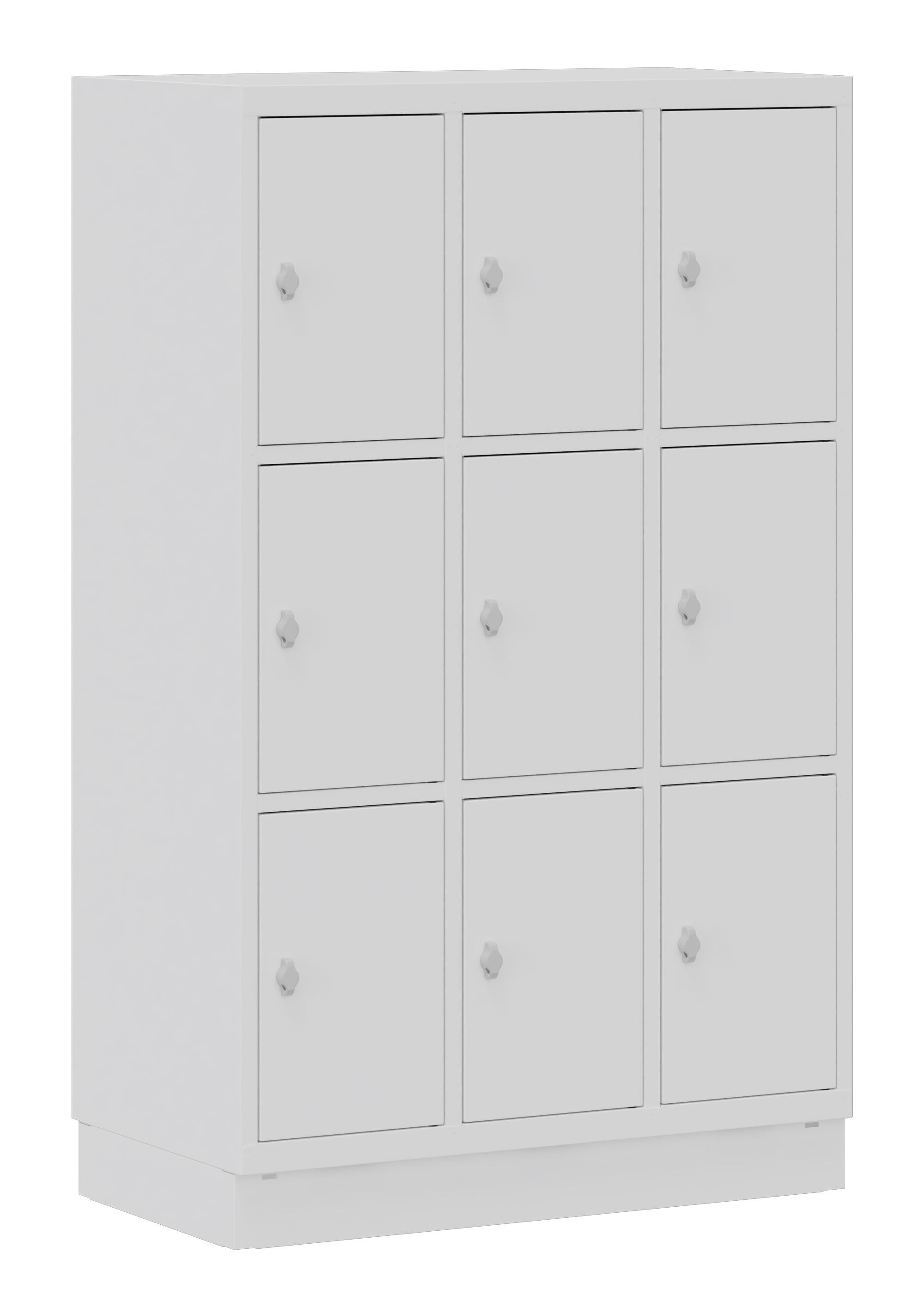 Fächerschrank 3x3 Fächer weiß