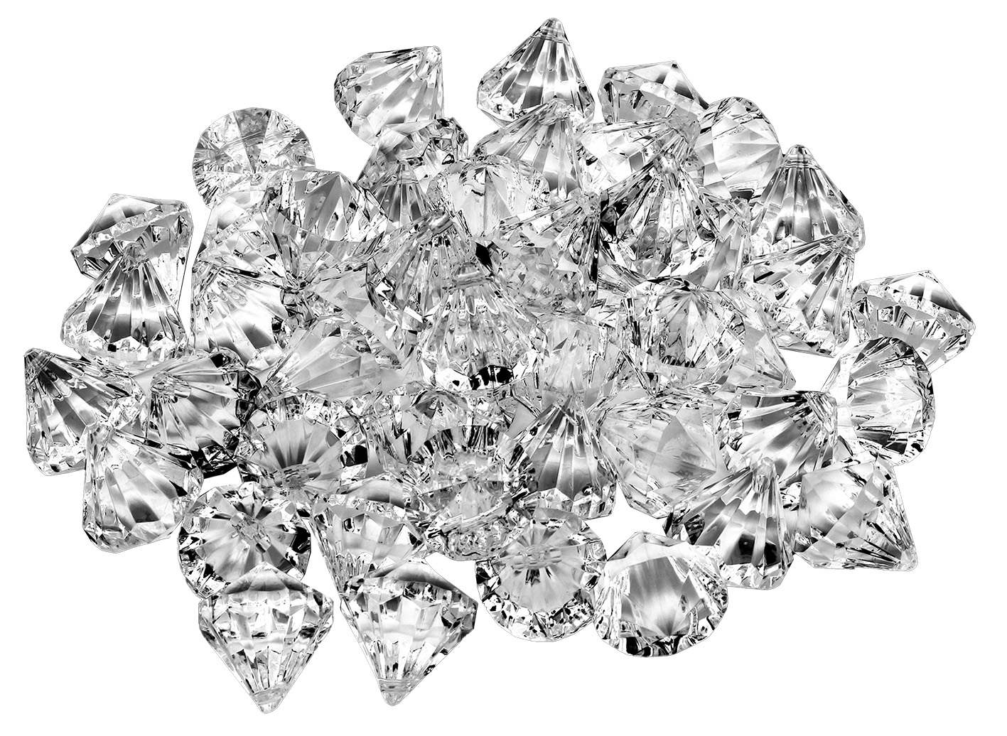 Acryl-Diamanten transparent