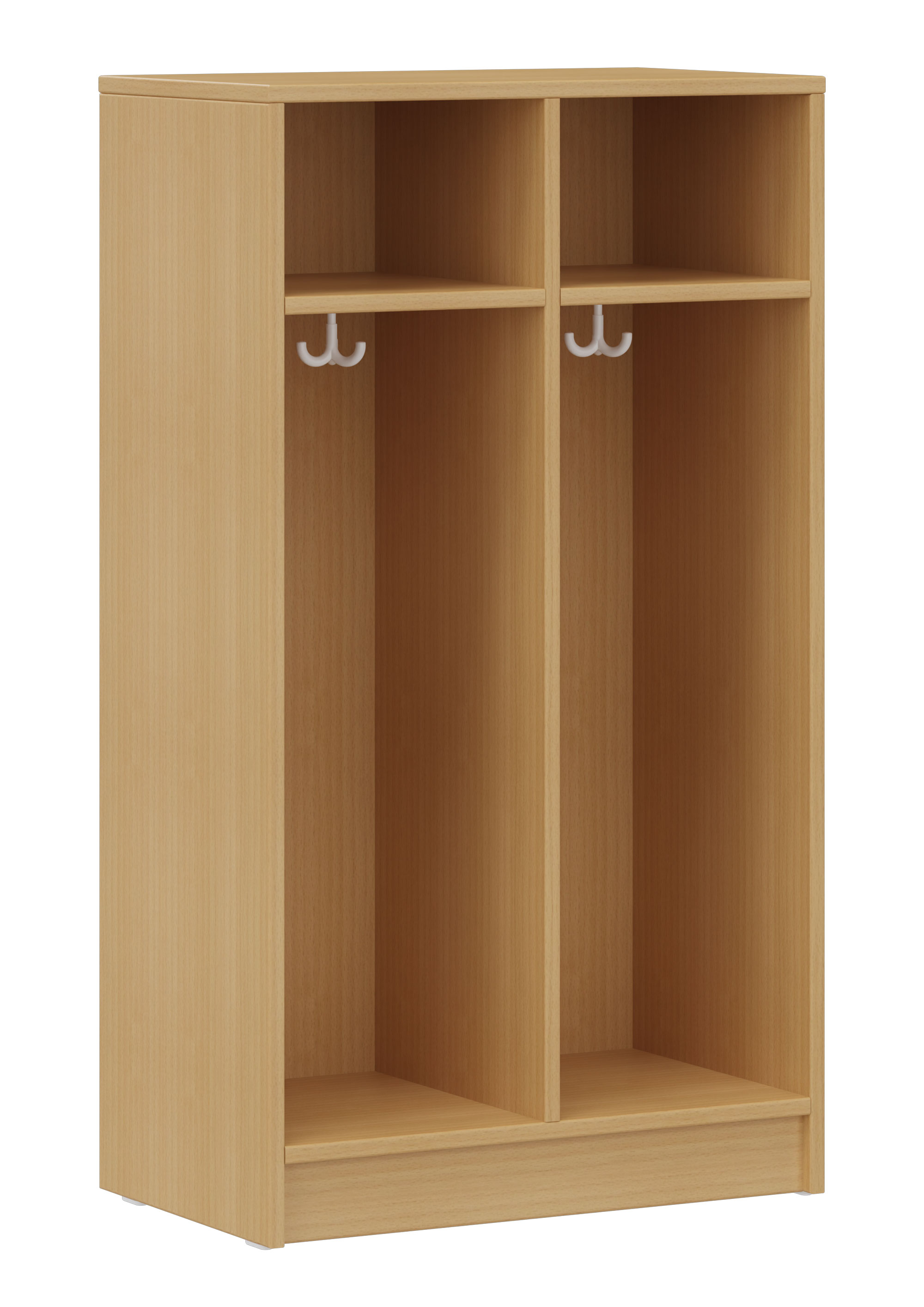 hej Fachgarderobe F mit 30,8 cm Fachbreite Größe 1/3, 2 Fächer