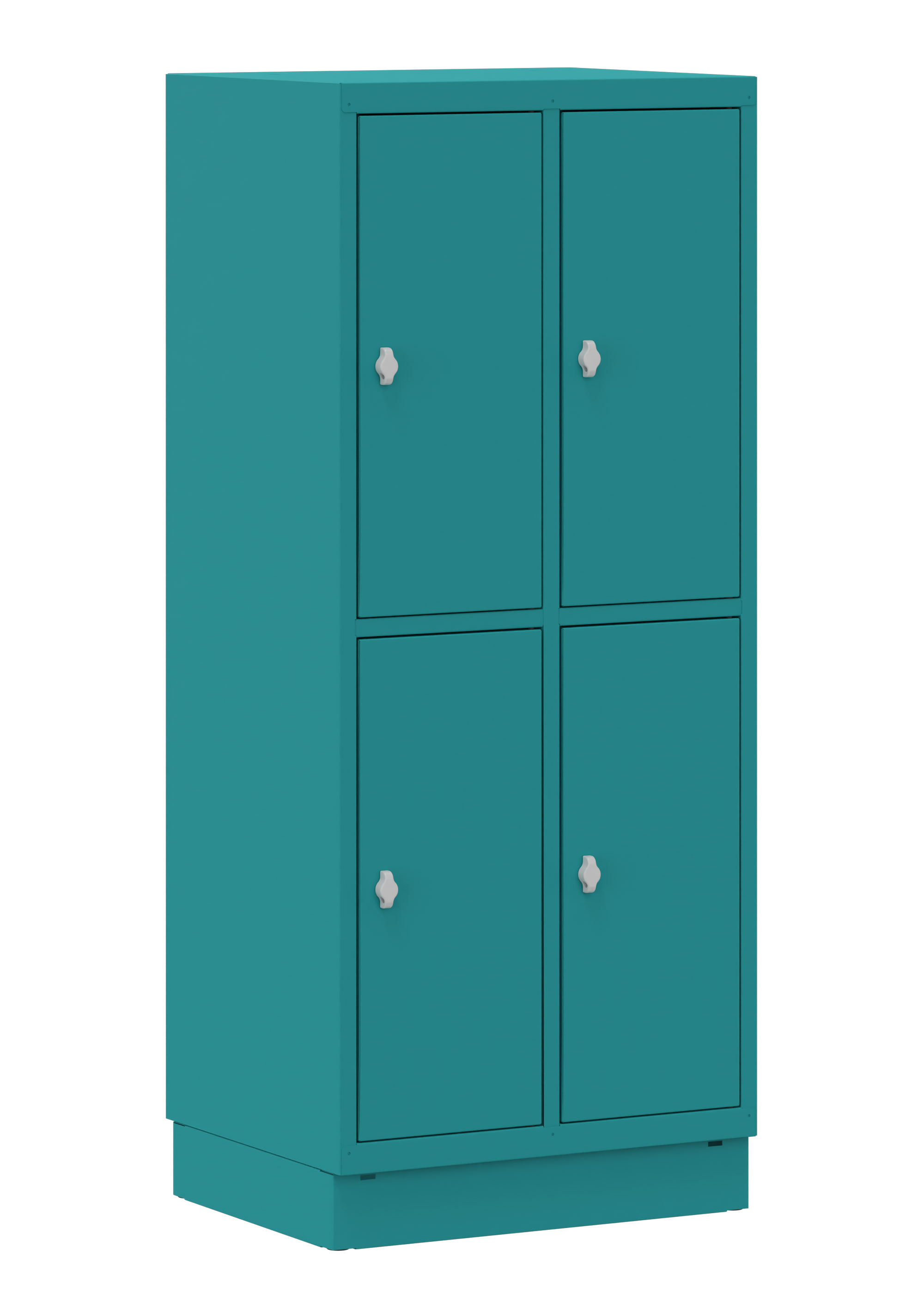 Fächerschrank 2x2 Fächer türkis