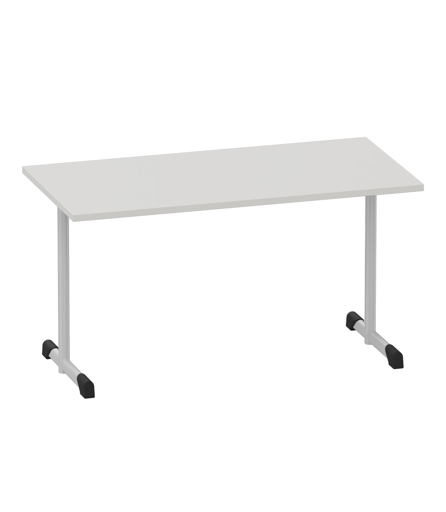 Schuldoppeltisch Basic-T Dekor grau