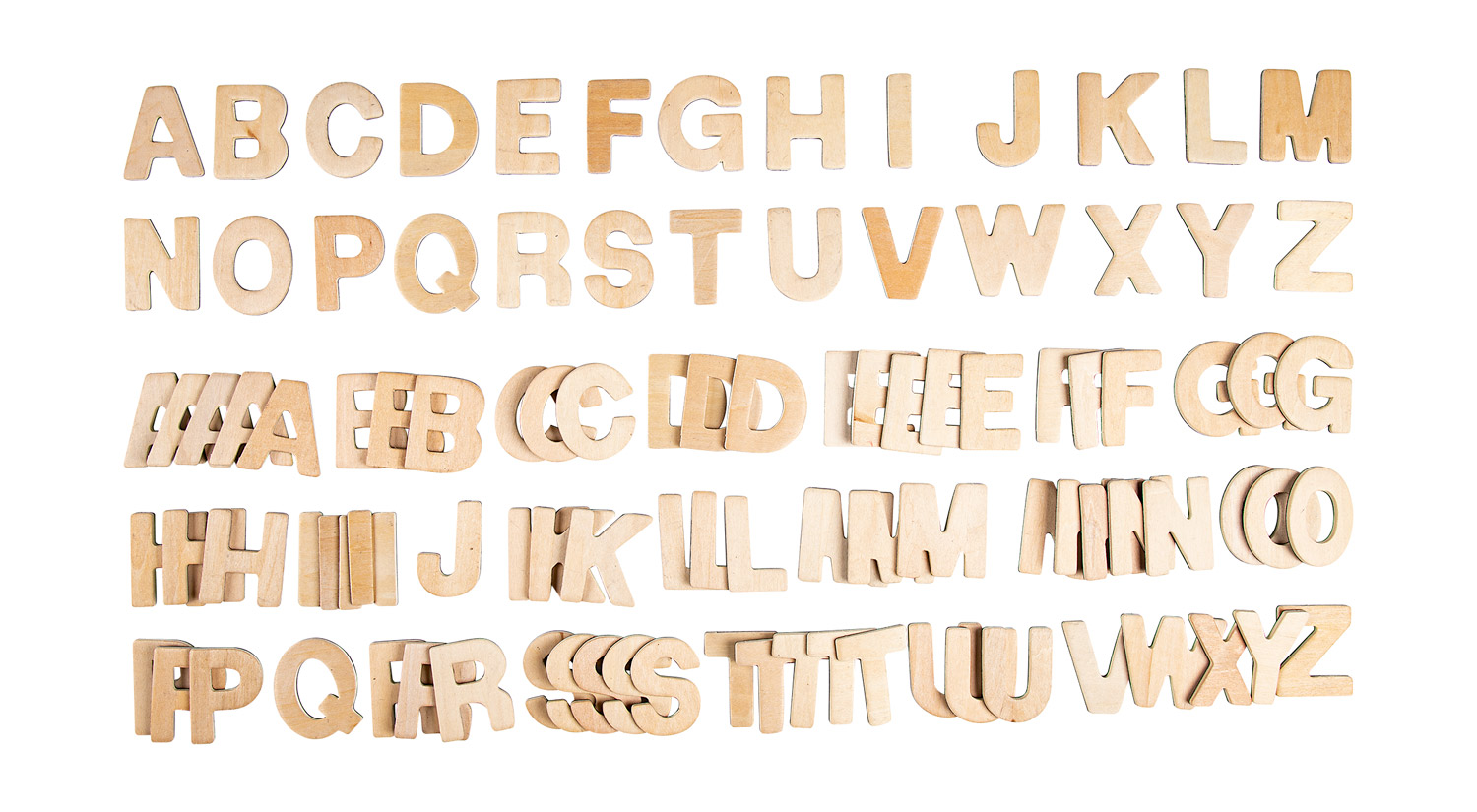 Magnetbuchstaben Holz