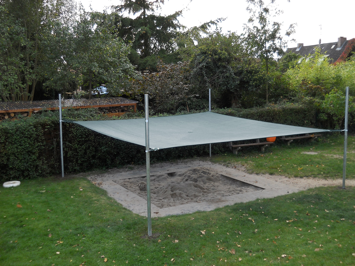 Sonnenschutz 3 x 3 m silber