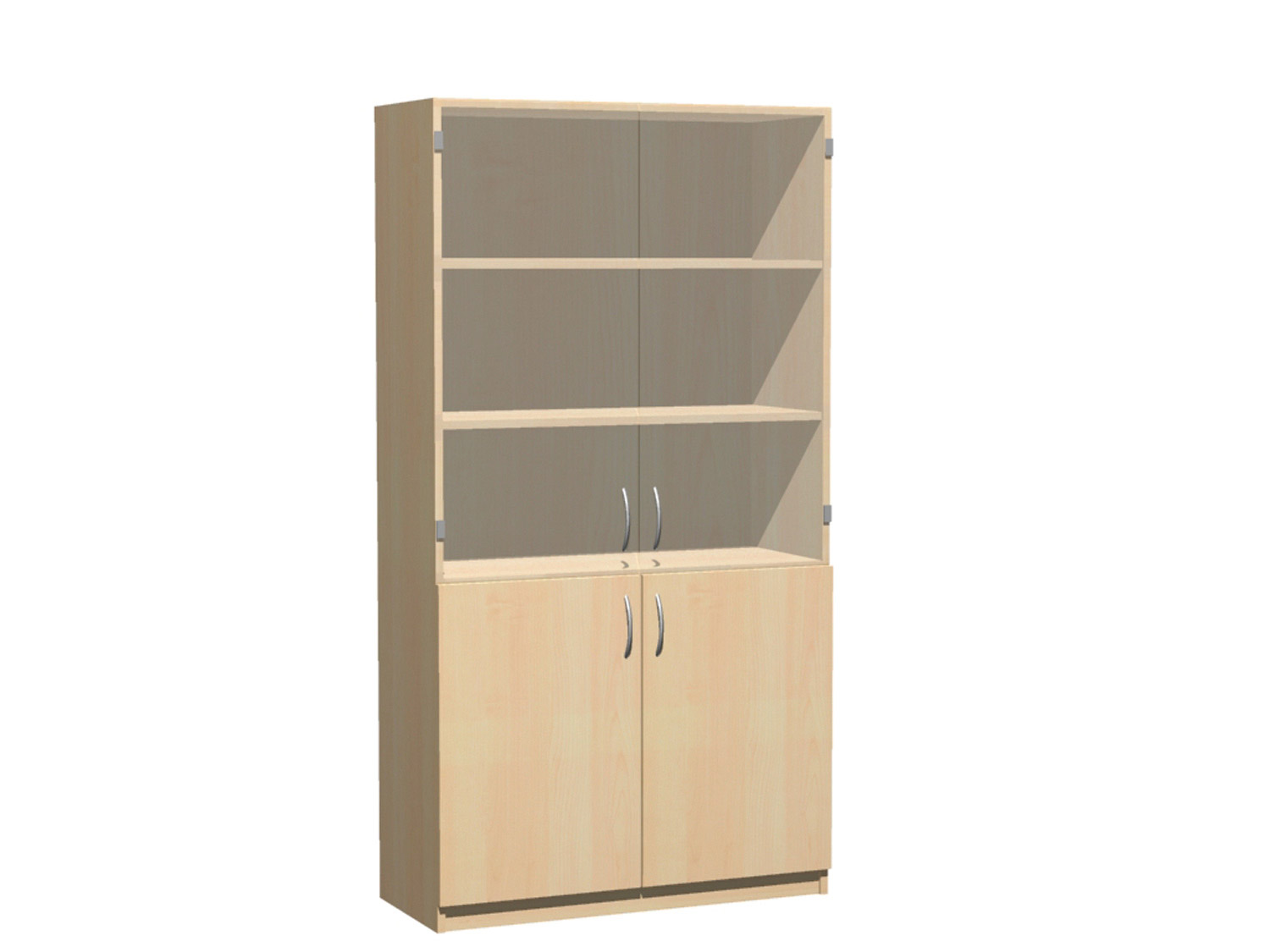 Aktenschrank mit Glastüren, Breite 100 cm