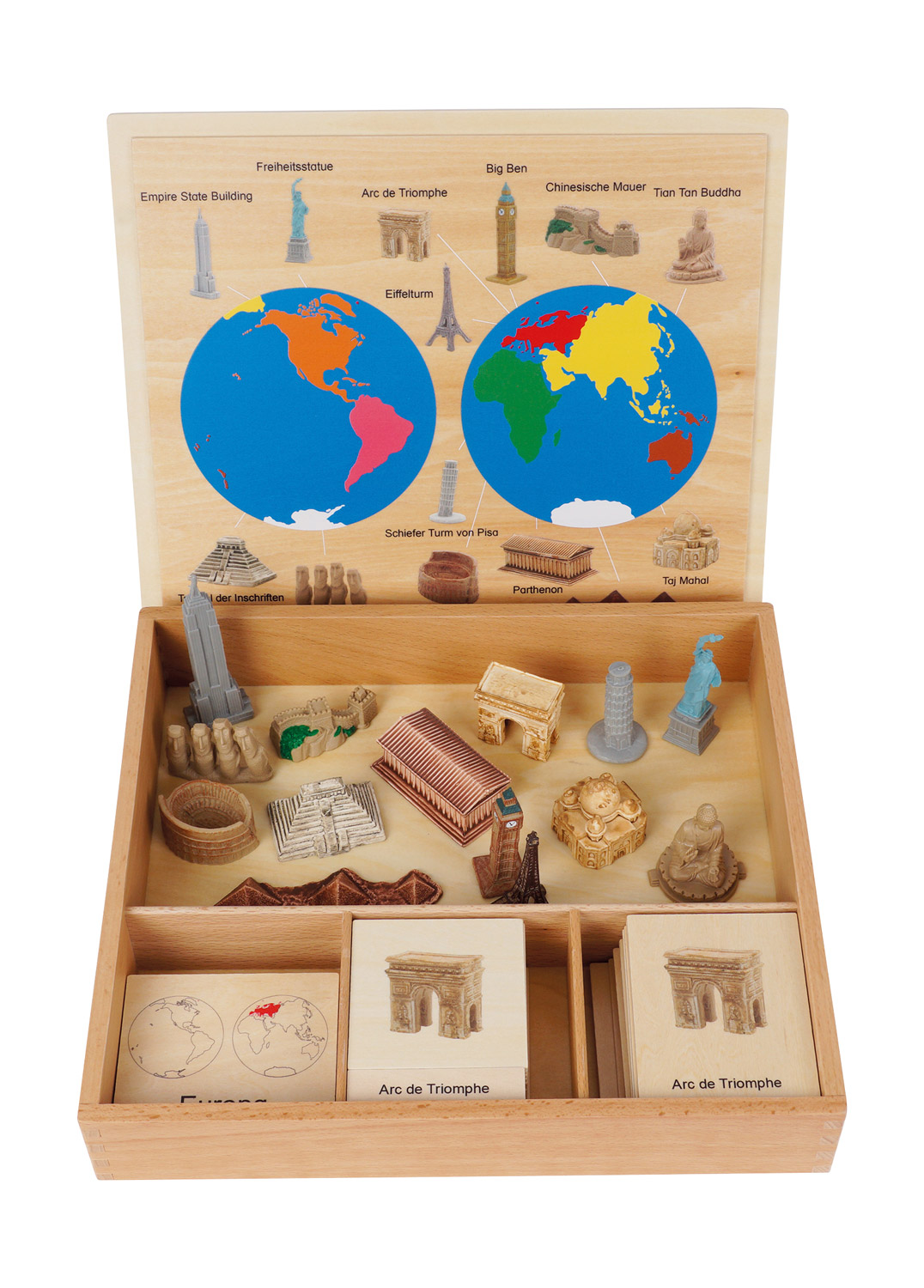 Wahrzeichen-Kontinent-Box