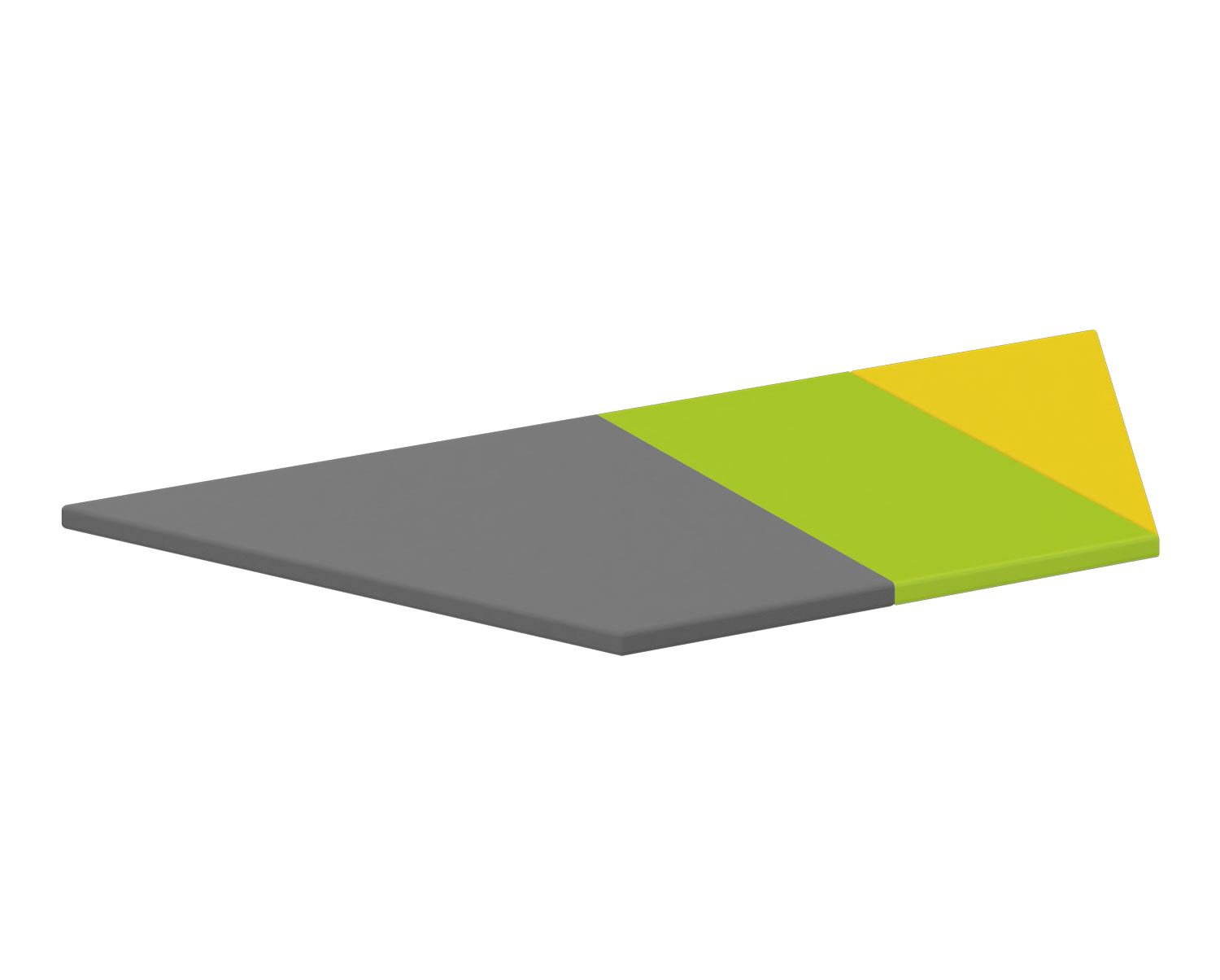 Boden- und Klappmatten Klappmatte, grau, grün, gelb Boden- und Klappmatten Klappmatte, grau, grün, gelb