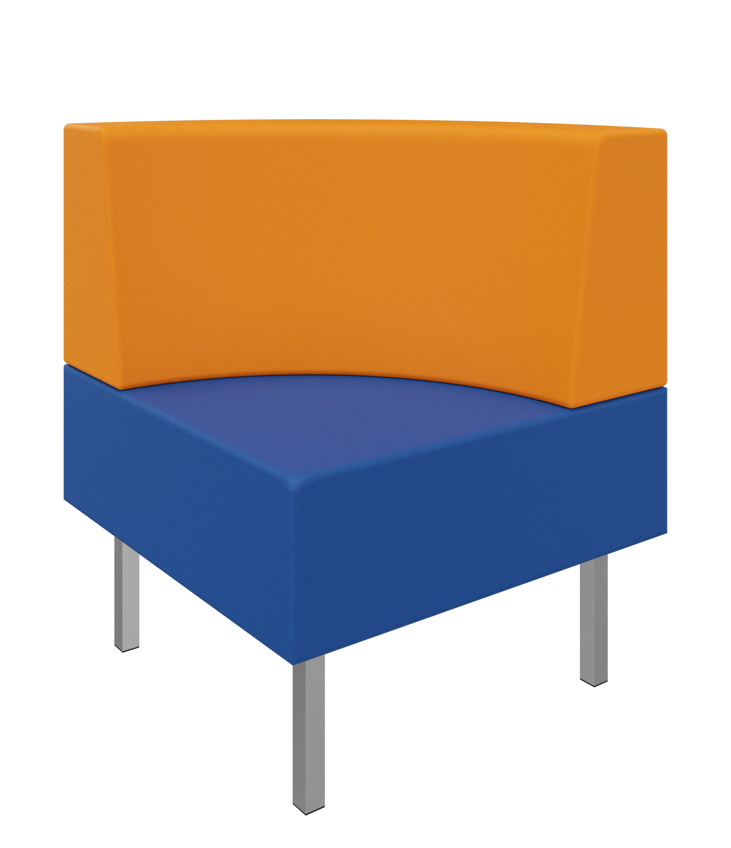 Litti Viertelkreis Inneneck SOFTSKIN royalblau / orange