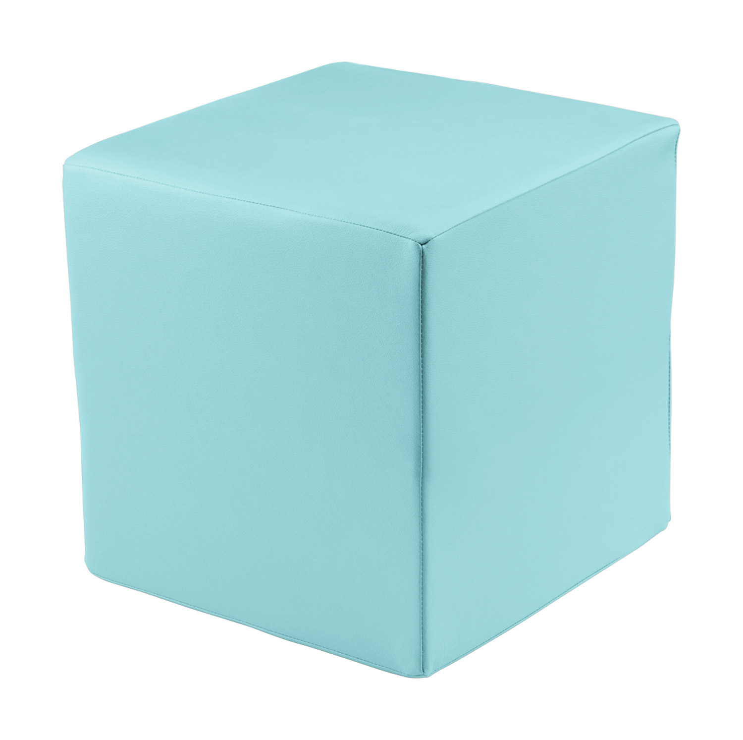 Polsterhocker Quadrat Schule Softskin eisblau