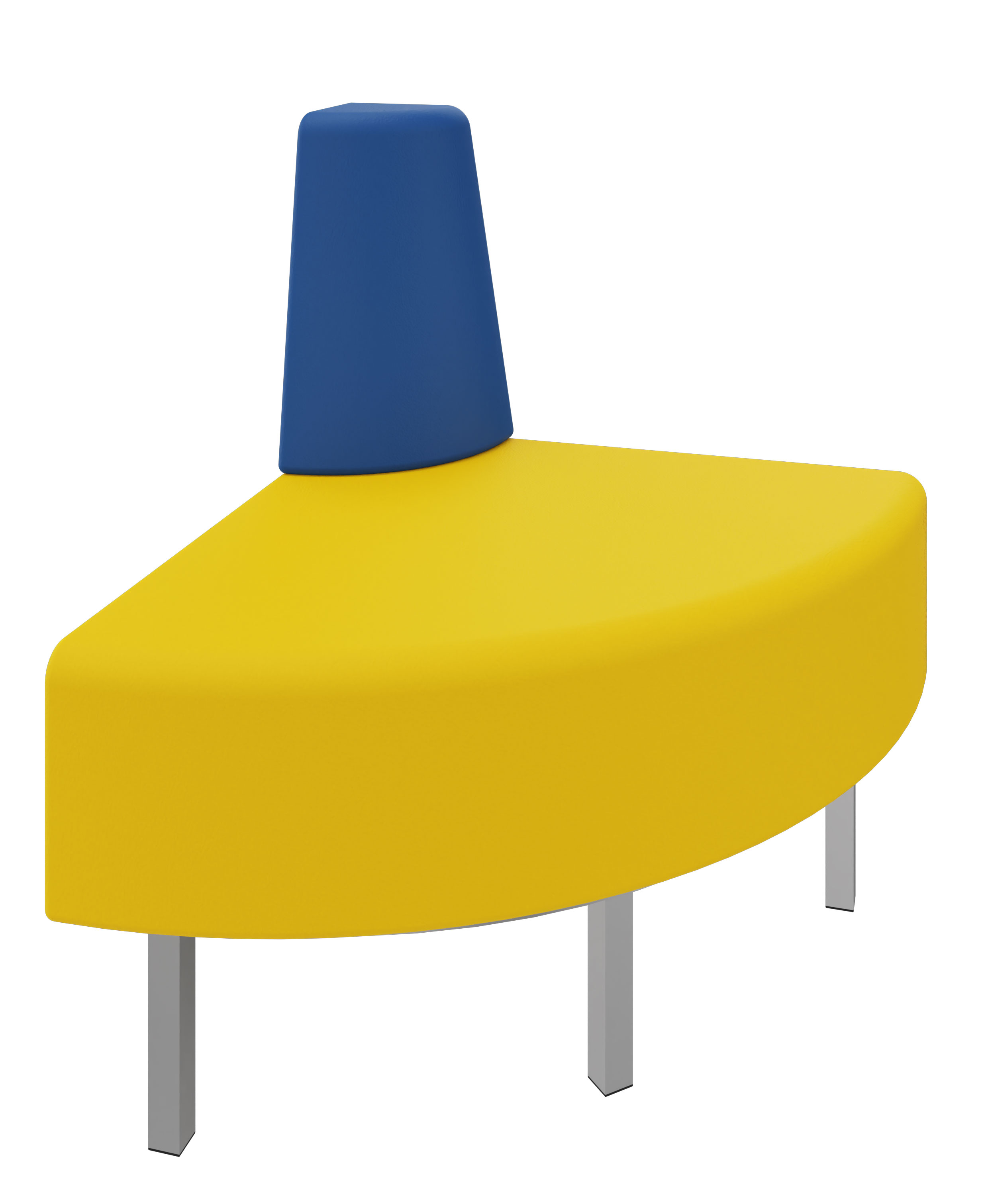 Litti Außeneckelement SOFTSKIN gelb / royalblau
