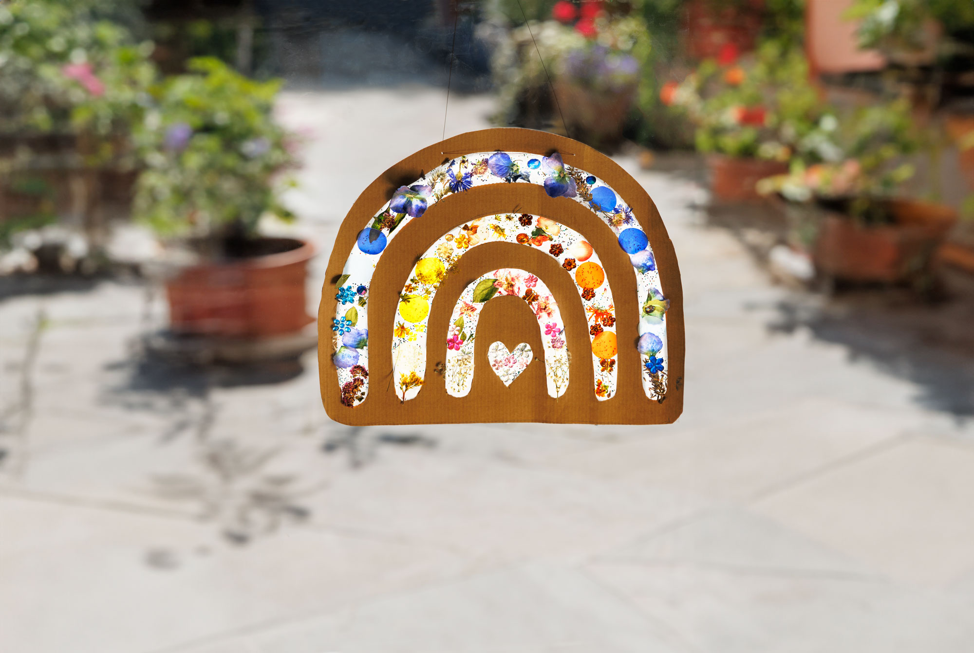 Bastelkarte Regenbogen Bastelkarte Regenbogen