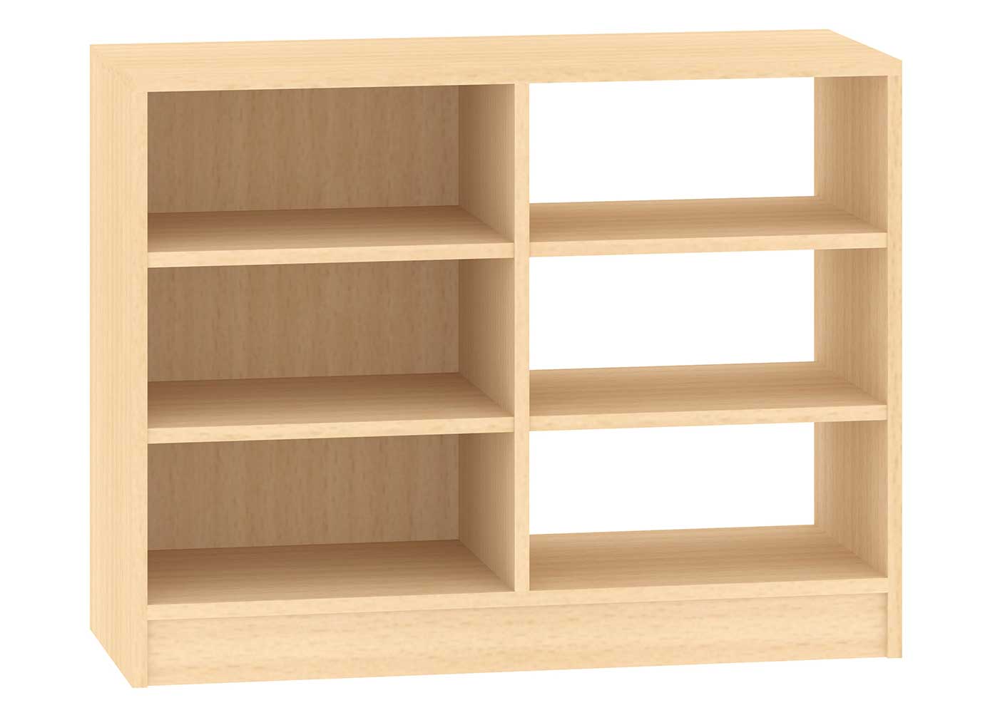 Regal mit halber Rückwand, Breite 100 cm Rückwand links