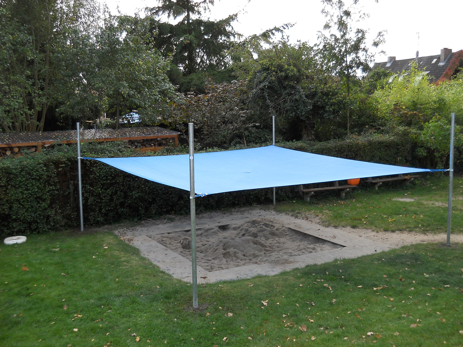 Sonnenschutz 3 x 3 m blau