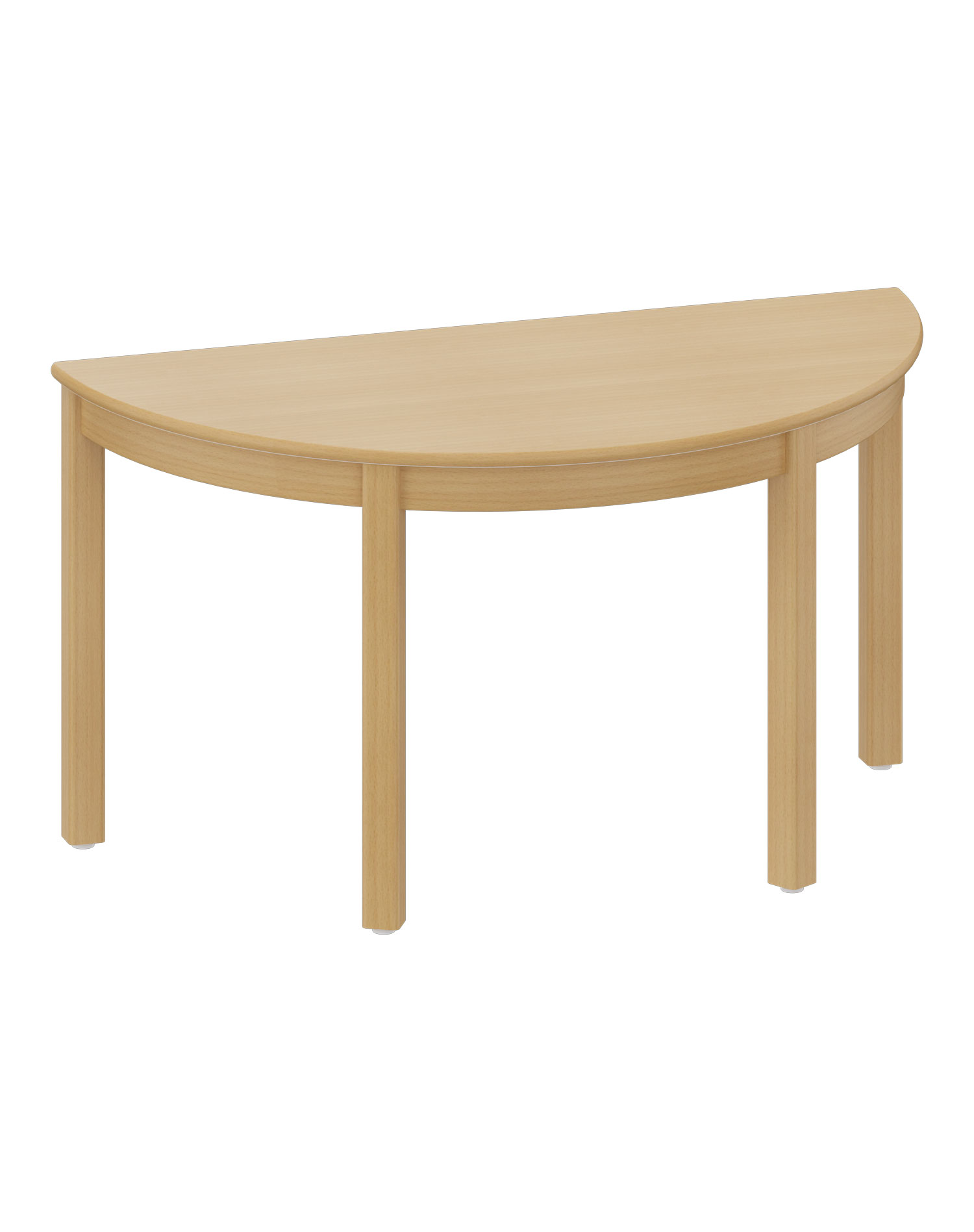 Halbrundtisch 120 x 60 cm Schule