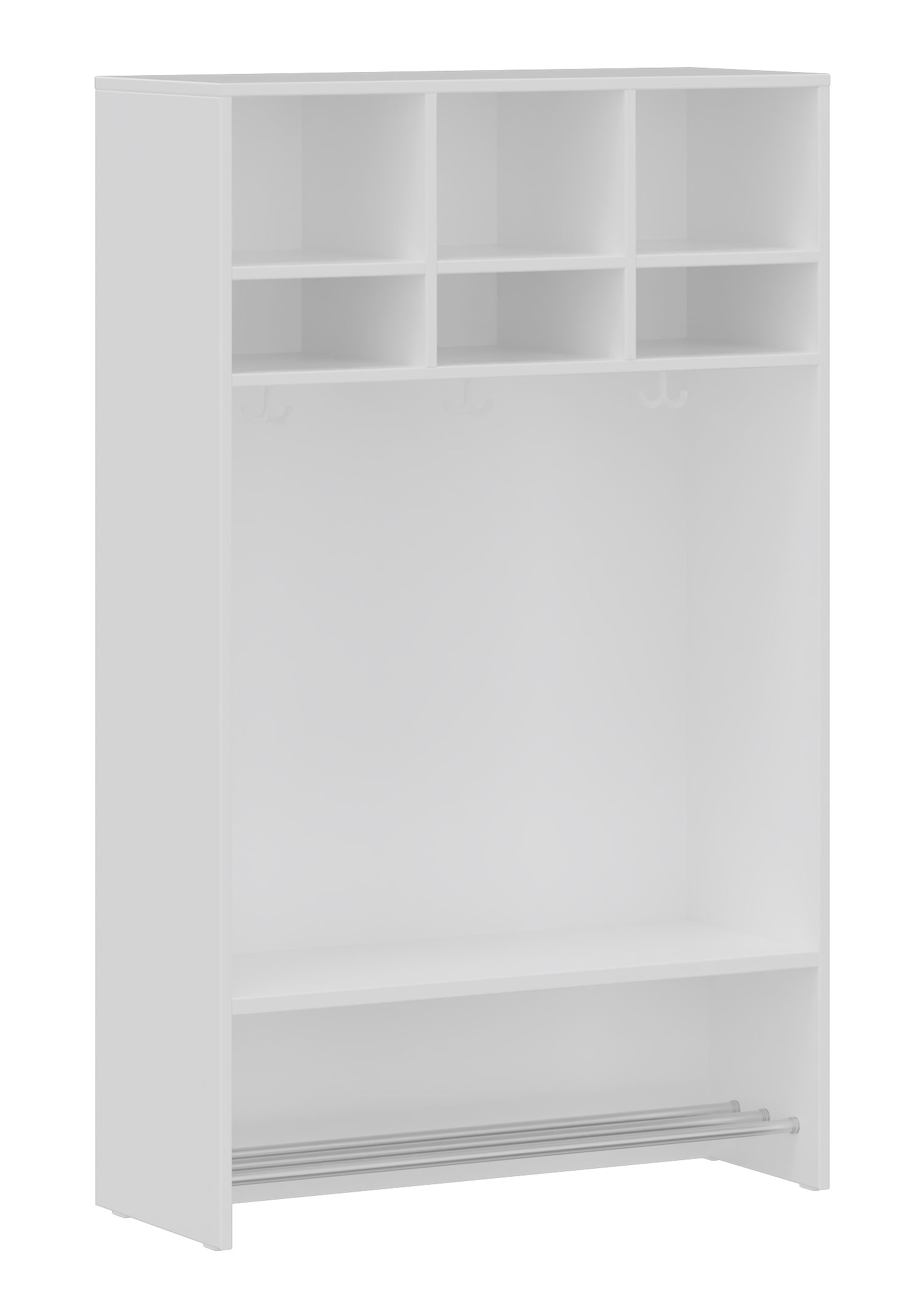 hej Regalgarderobe A mit 30,8 cm Fachbreite Größe 3, 3 Schrankfächer