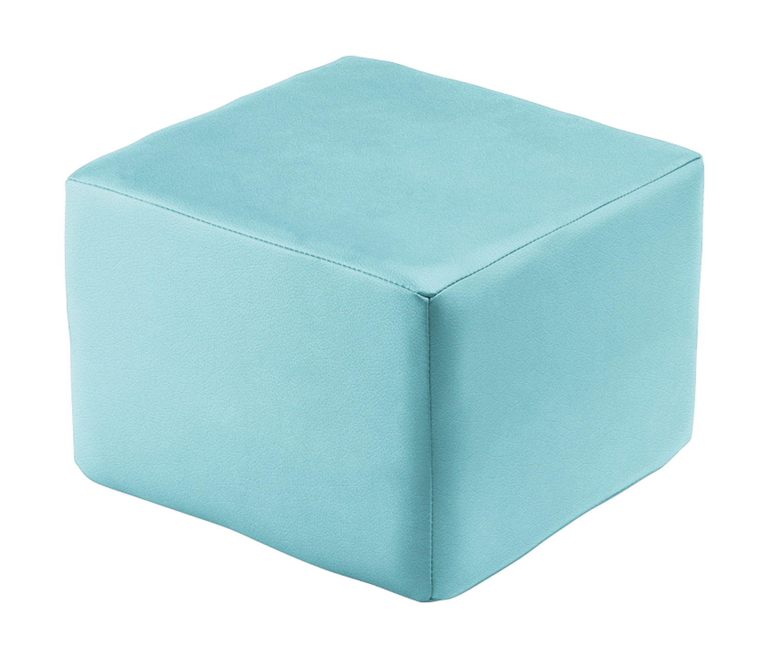 Polsterhocker Quadrat Krippe Softskin eisblau