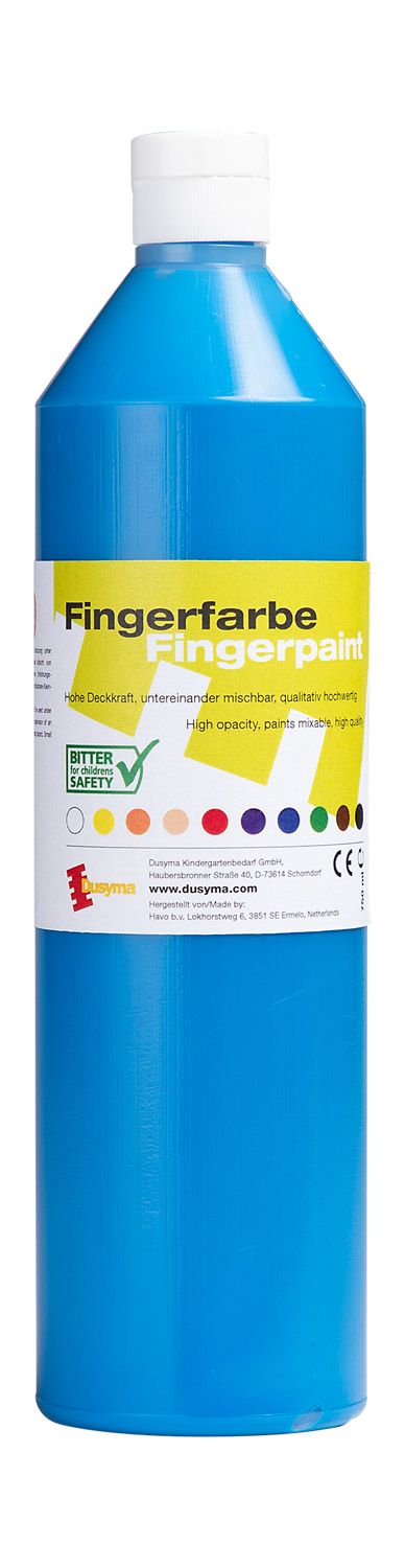 Fingerfarbe blau