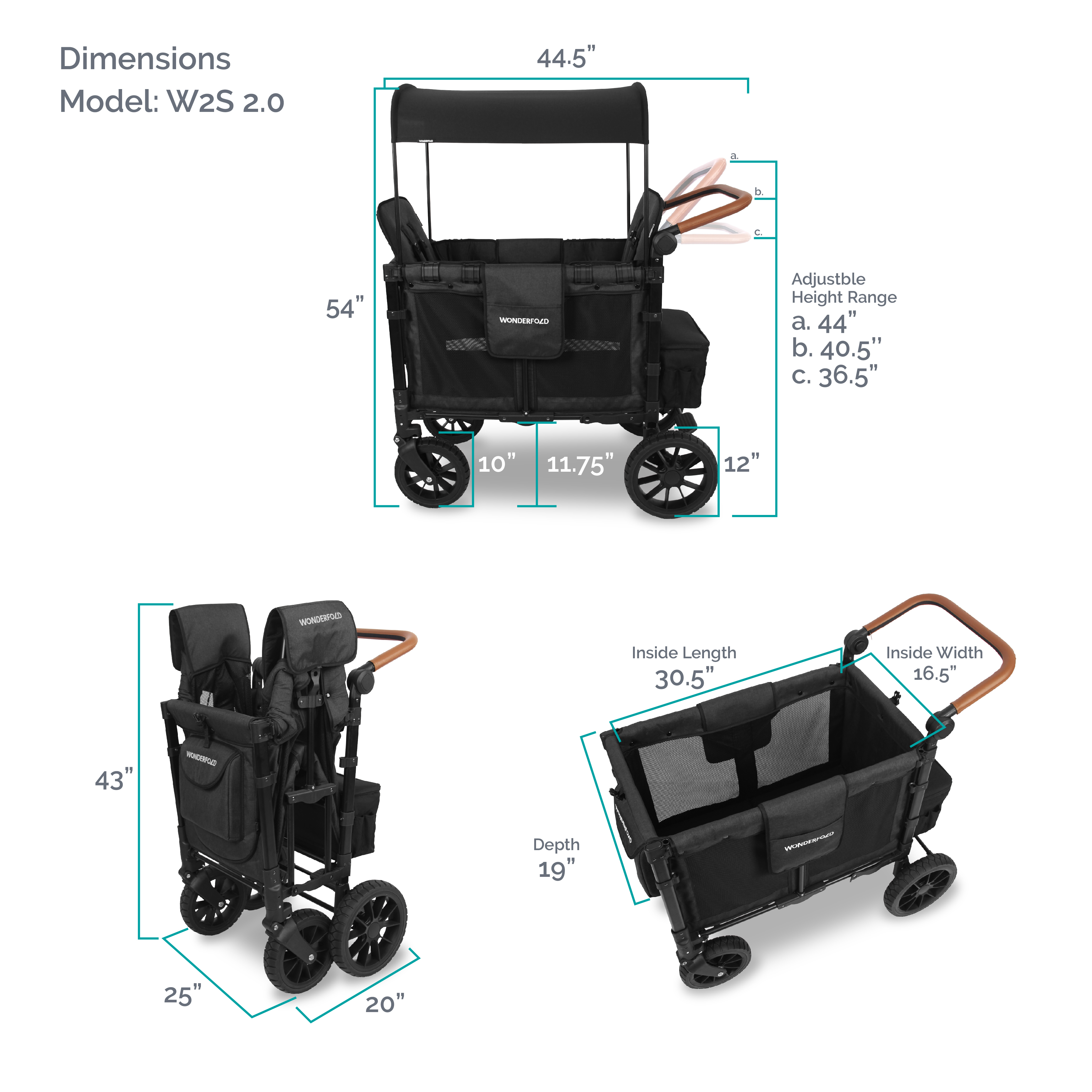 W2 Luxe Doppel-Kinderwagen