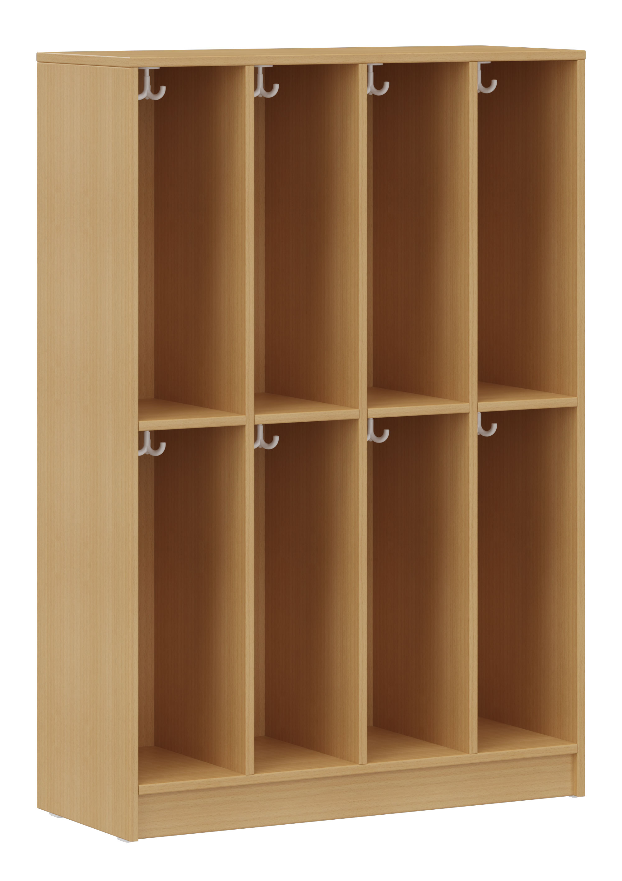 hej Fachgarderobe F mit 22,6 cm Fachbreite Größe 3/4, 8 Fächer