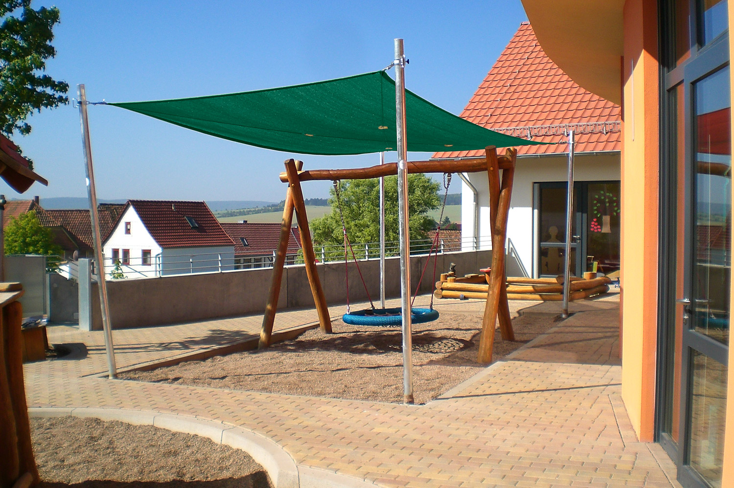 Sonnenschutz 5 x 4 m dunkelgrün